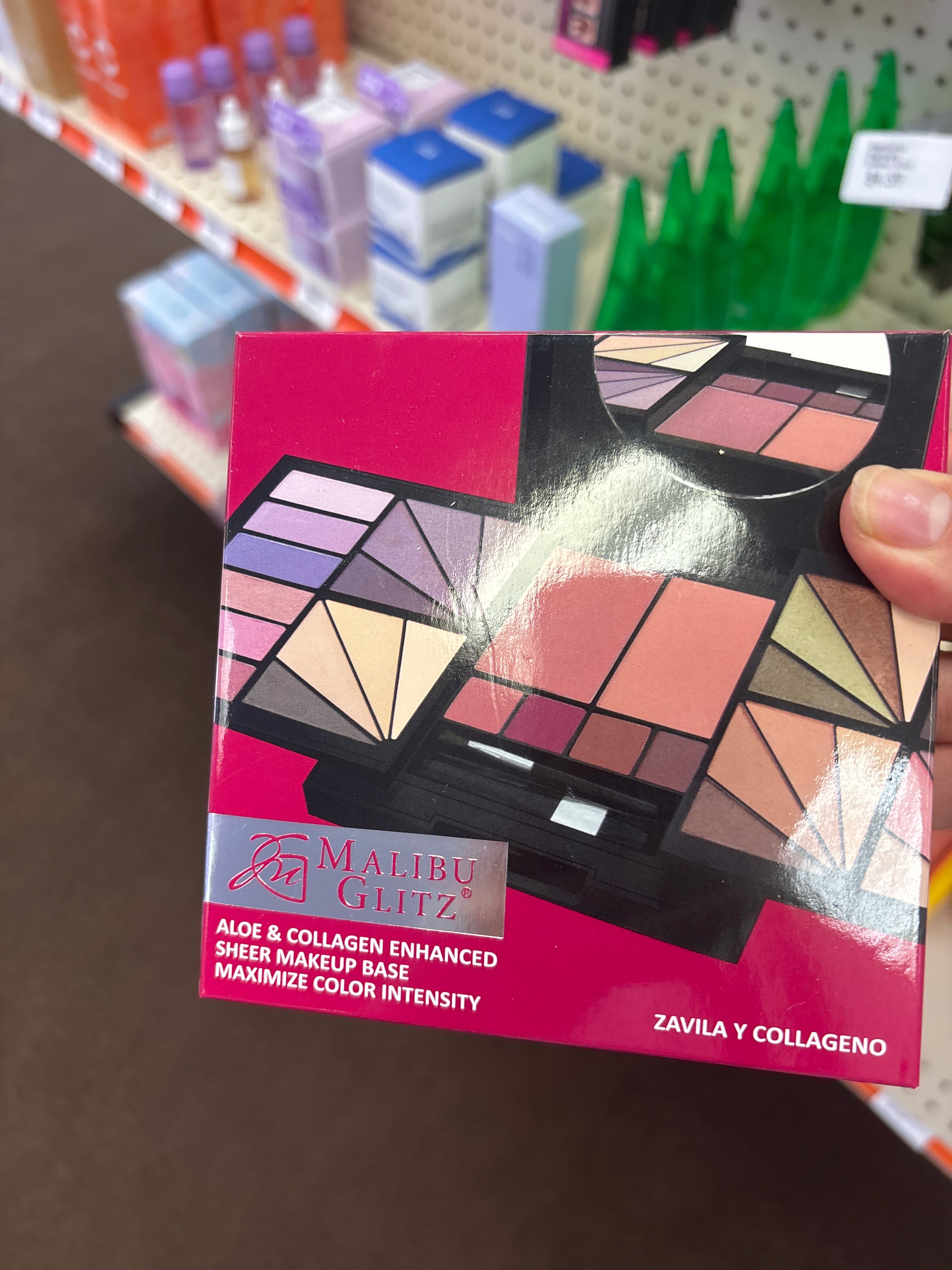 Malibu Glitz All-in-One Makeup Palette – Eyeshadow, Blush, Lip & Face Powder Kit (Full Face Set)