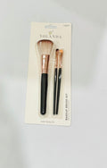 Makeup Brush Set – 3pcs Face & Eye Brushes for Foundation, Powder & Eyeshadow