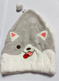 Cute Cartoon Hair Drying Towel Cap – Soft Microfiber Quick Dry Hair Wrap
