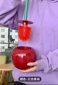 Cute Cherry Toilet Brush Set – Decorative Bathroom Cleaning Brush with Holder