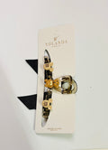 Cute Bear Hair Claw Clip with Ribbon – Stylish Acrylic Hair Claw for Women & Girls