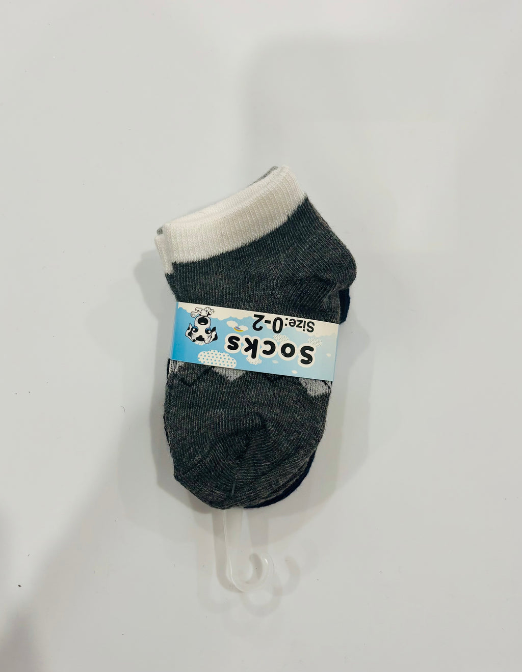 Kids Cotton Ankle Socks – Soft & Breathable (Size 0–2) 3 pairs
