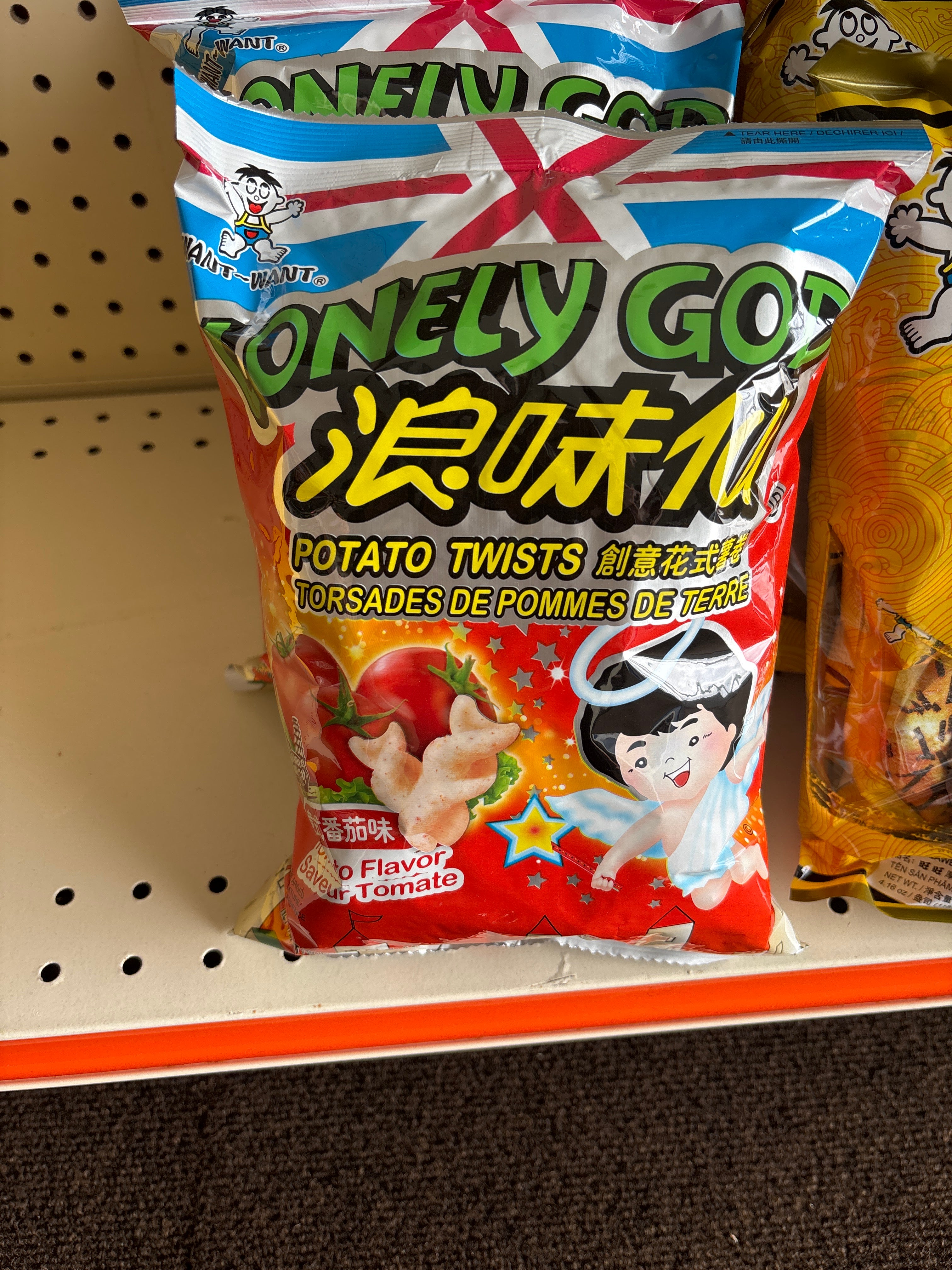 Want want Potato Twists Tomato Flavor