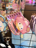 Sanrio Mini Spiral Notebook Keychain – Cute Pocket Memo Book with Charm