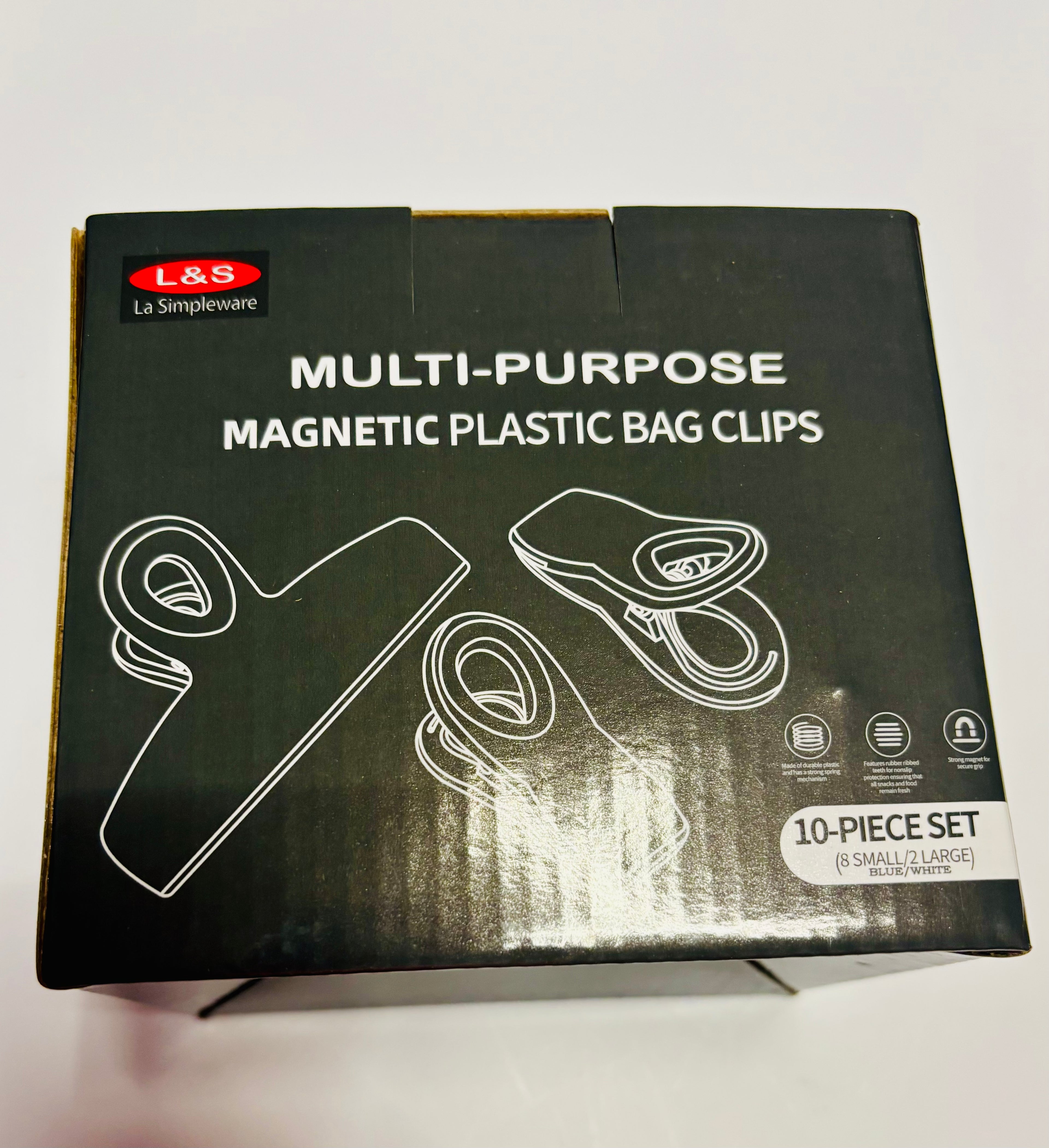 Magnetic Bag Clips – Multi-Purpose Food Storage Sealing Clips (10-Piece Set)