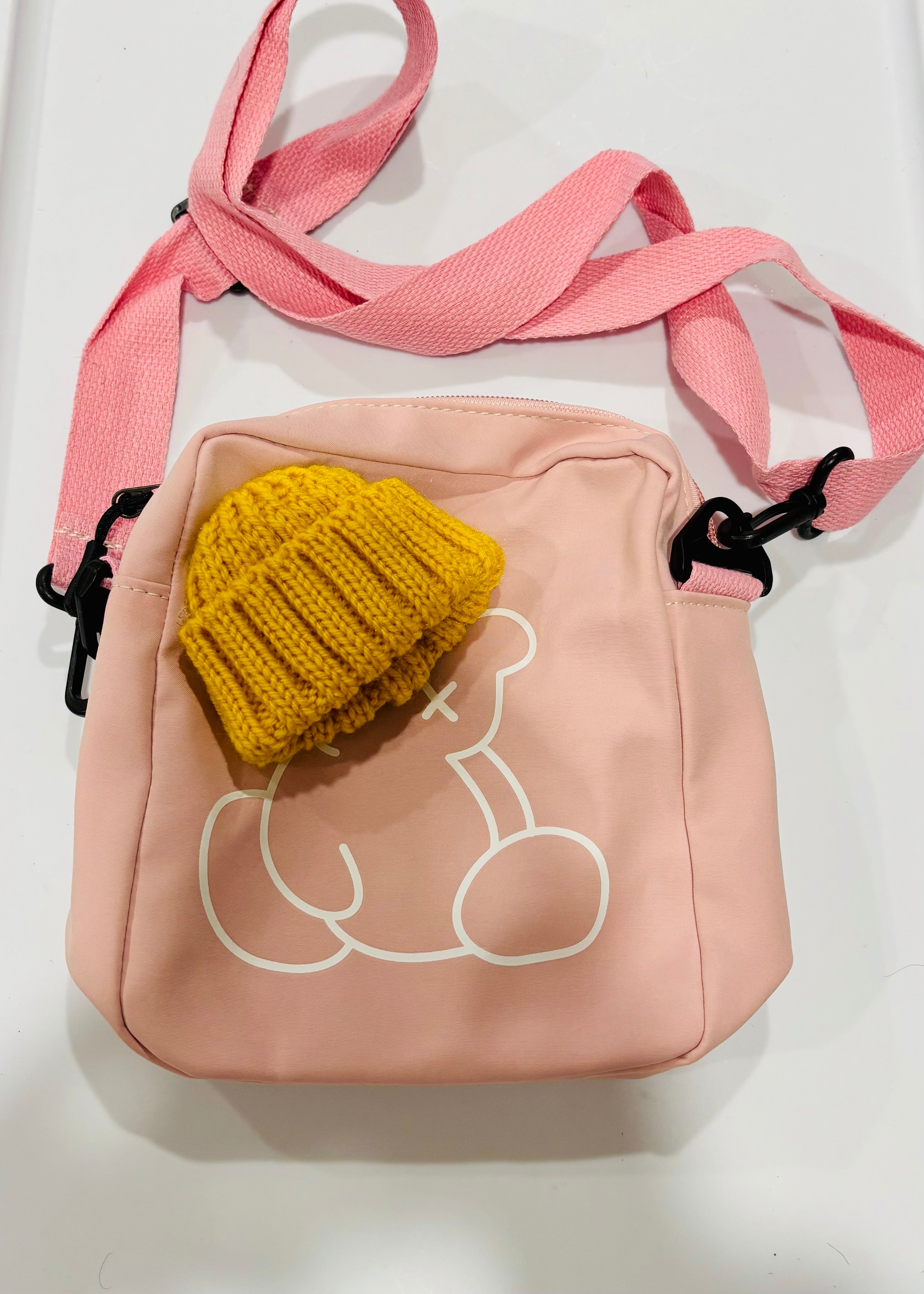 Cute Mini Crossbody Bag – Small Shoulder Bag with Bear Print