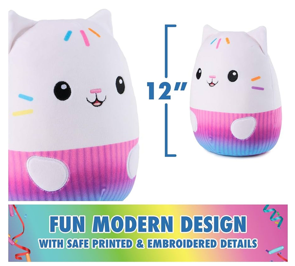 Cakey Cat Squishy Plush Toy, Cat Stuffed Animal