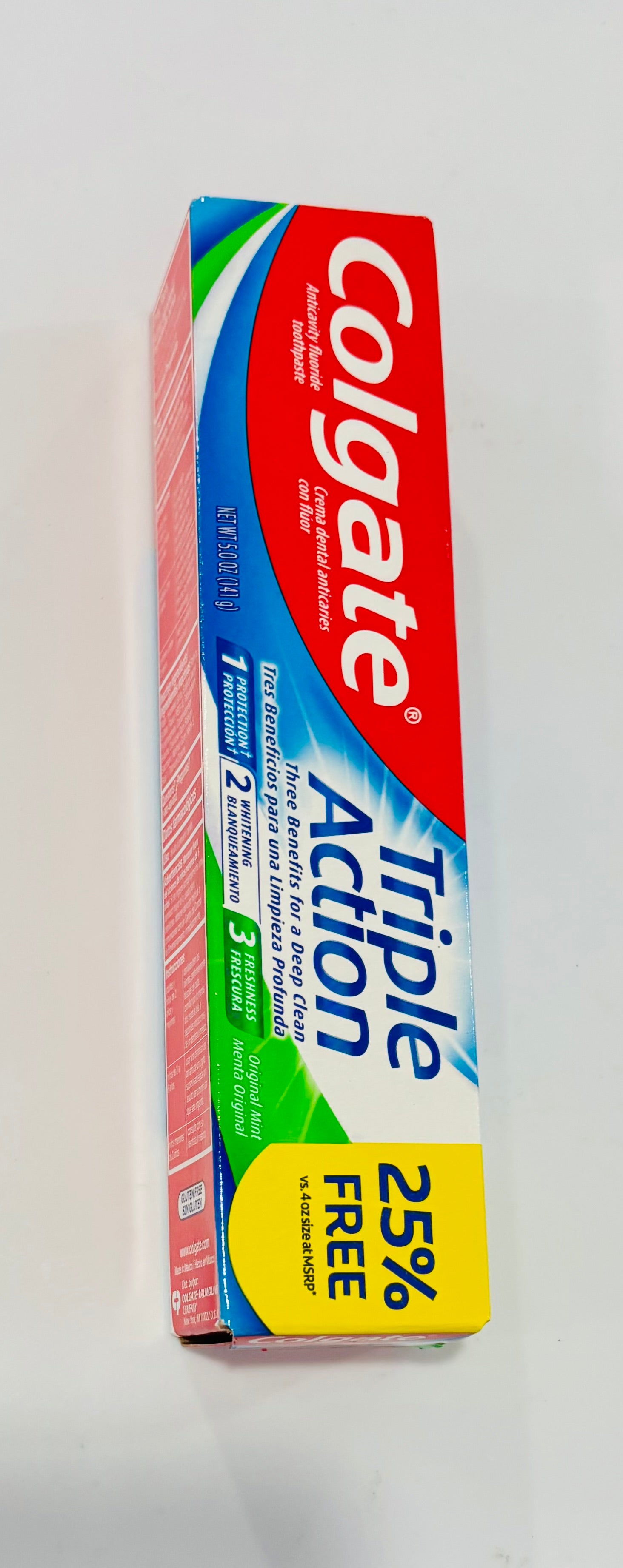 Colgate Triple Action Toothpaste – Original Mint – 5.0 oz Value Size