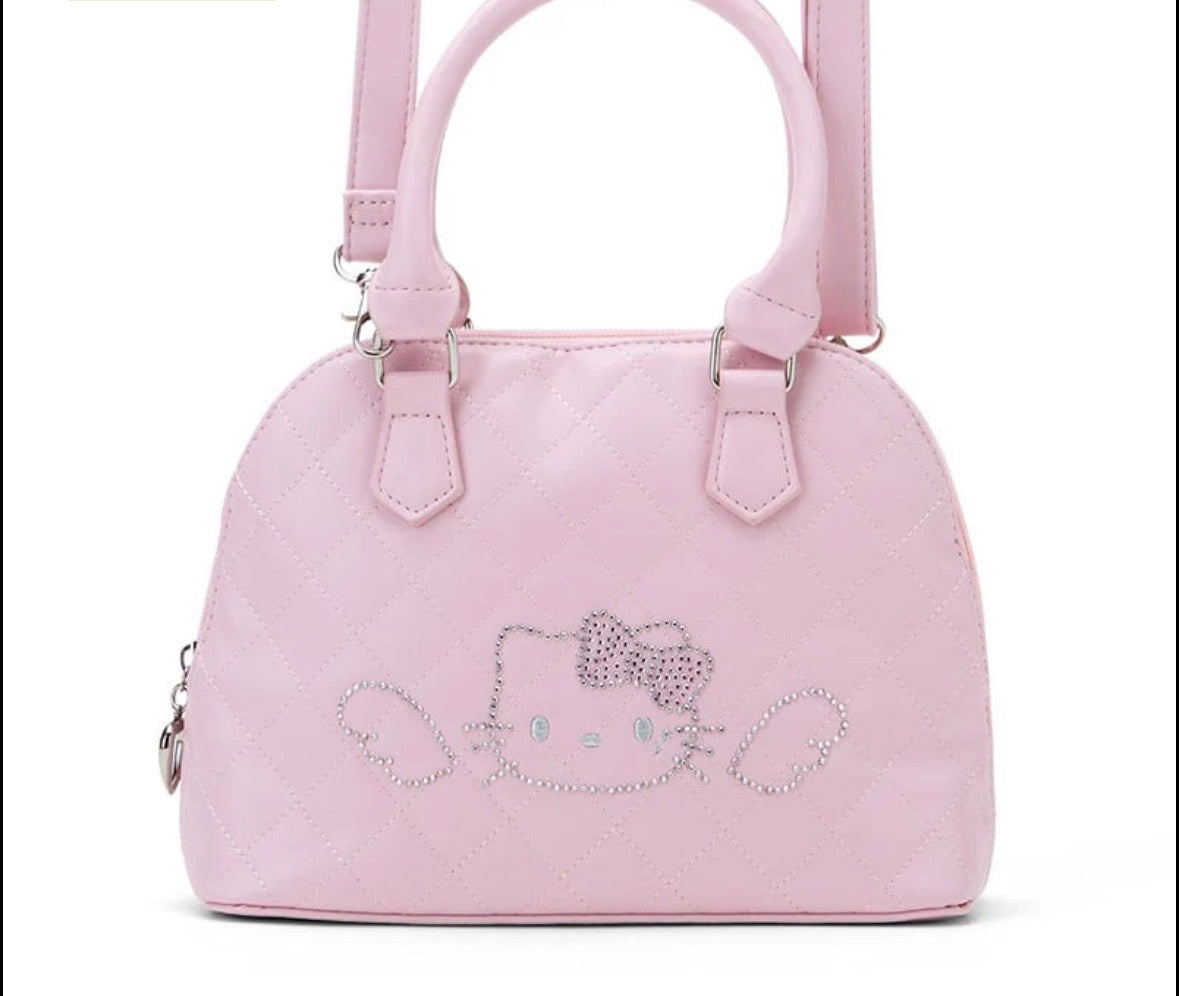 Hello Kitty Quilted Crossbody Bag – Pink Kawaii Shoulder Purse