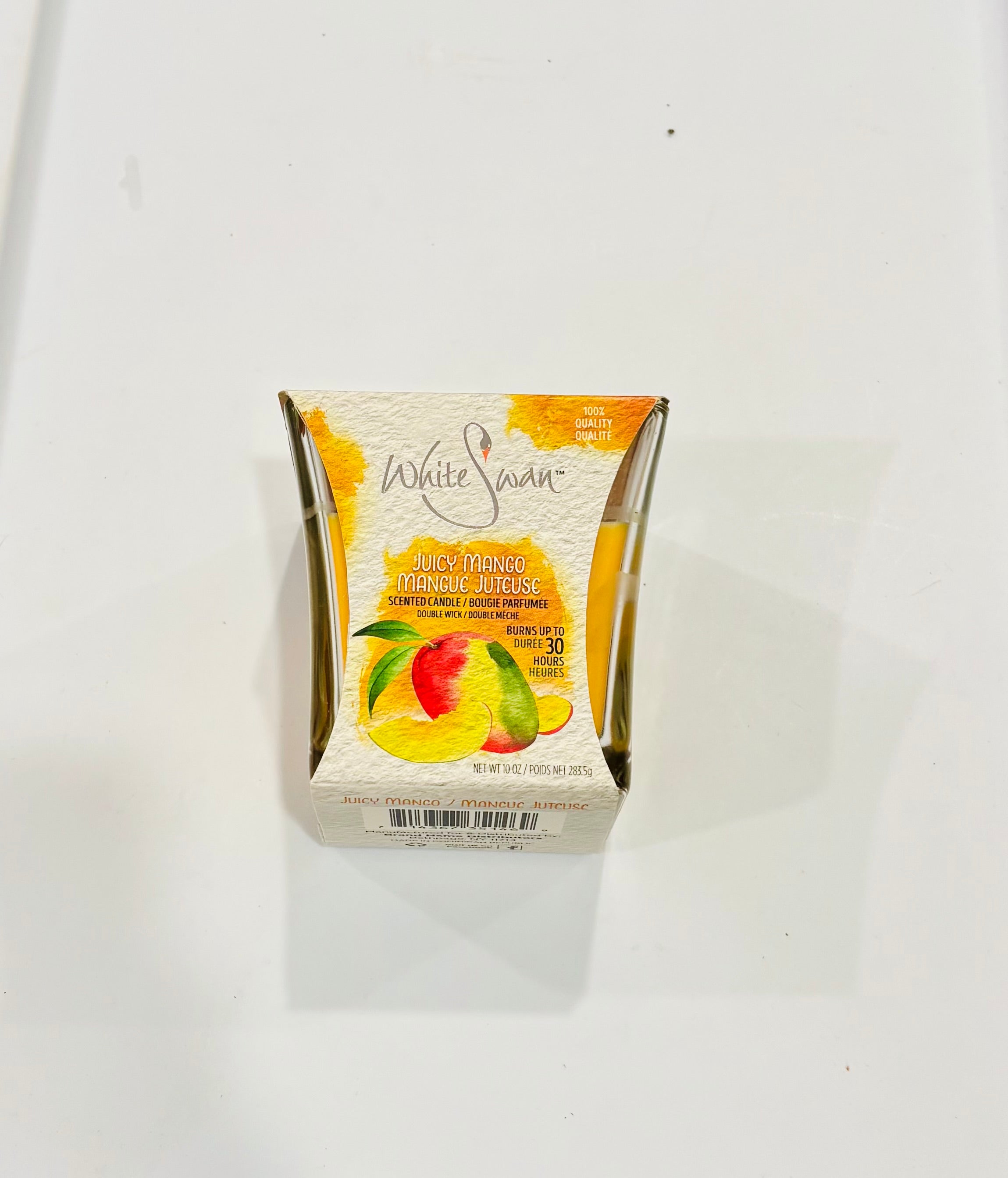 White Swan Scented Candle – Double Wick 10oz Long Burn Candle
