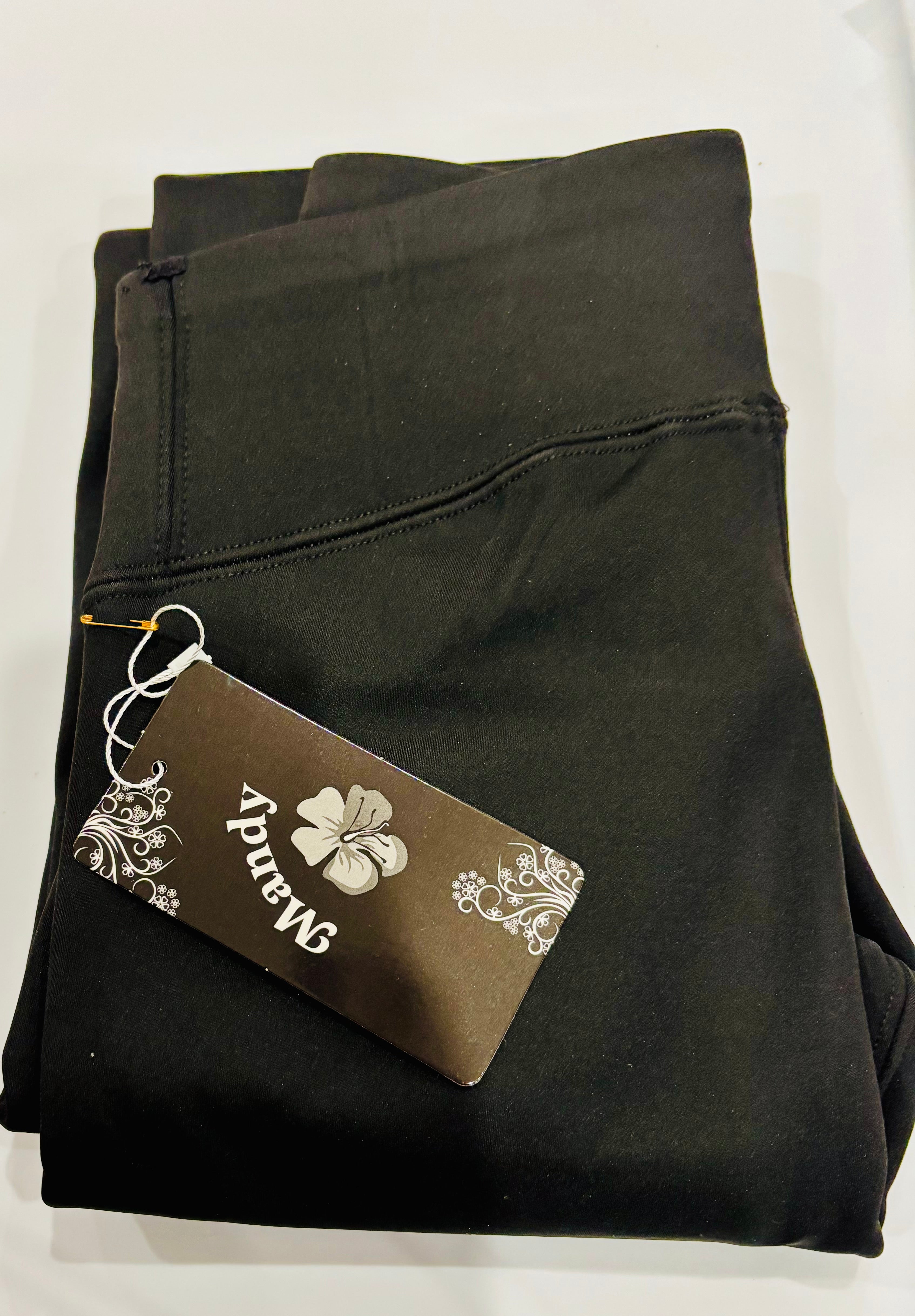 Black Fleece-Lined Leggings for Women | Warm Stretchy Winter Leggings