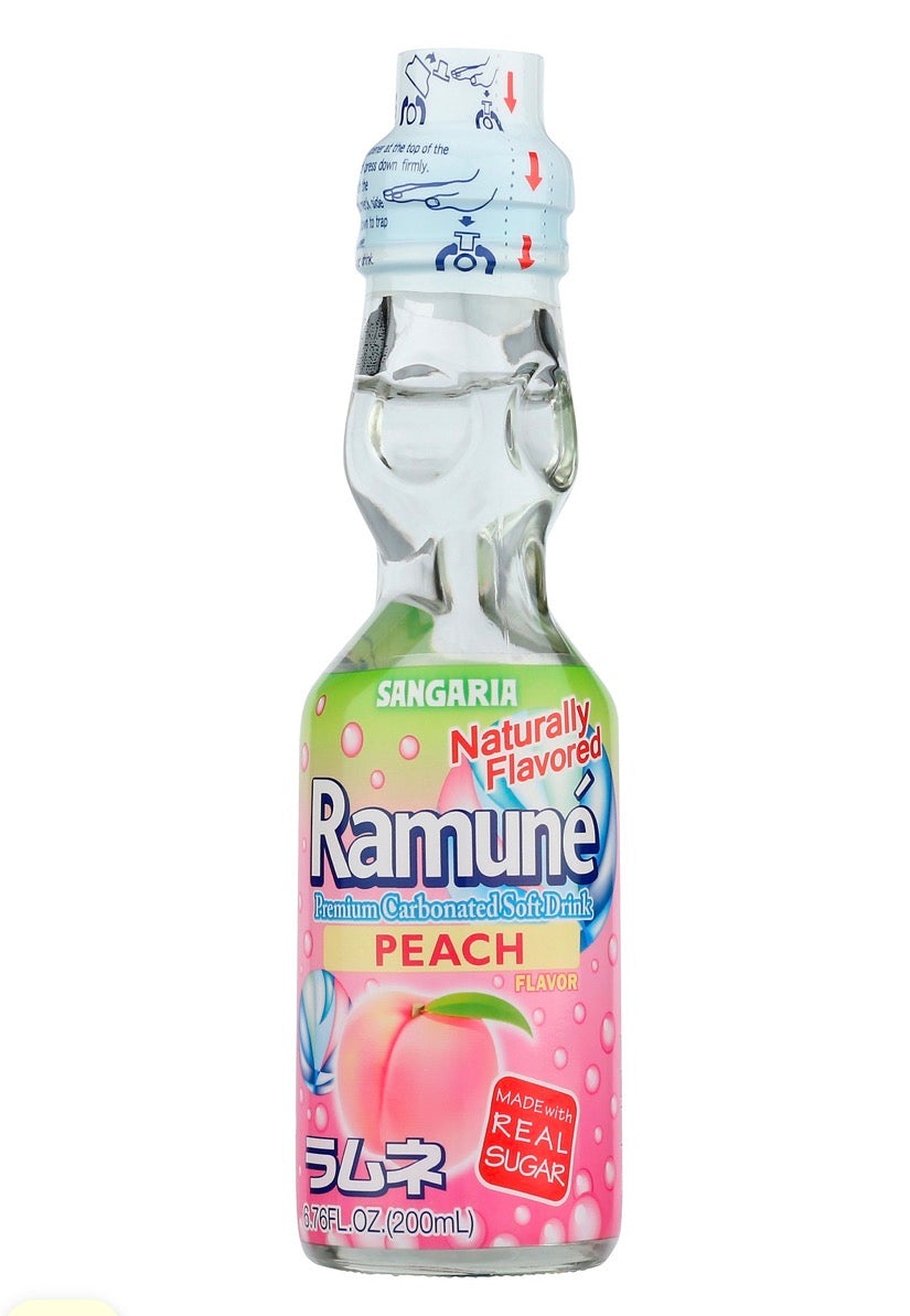 Ramune soda peach flavor