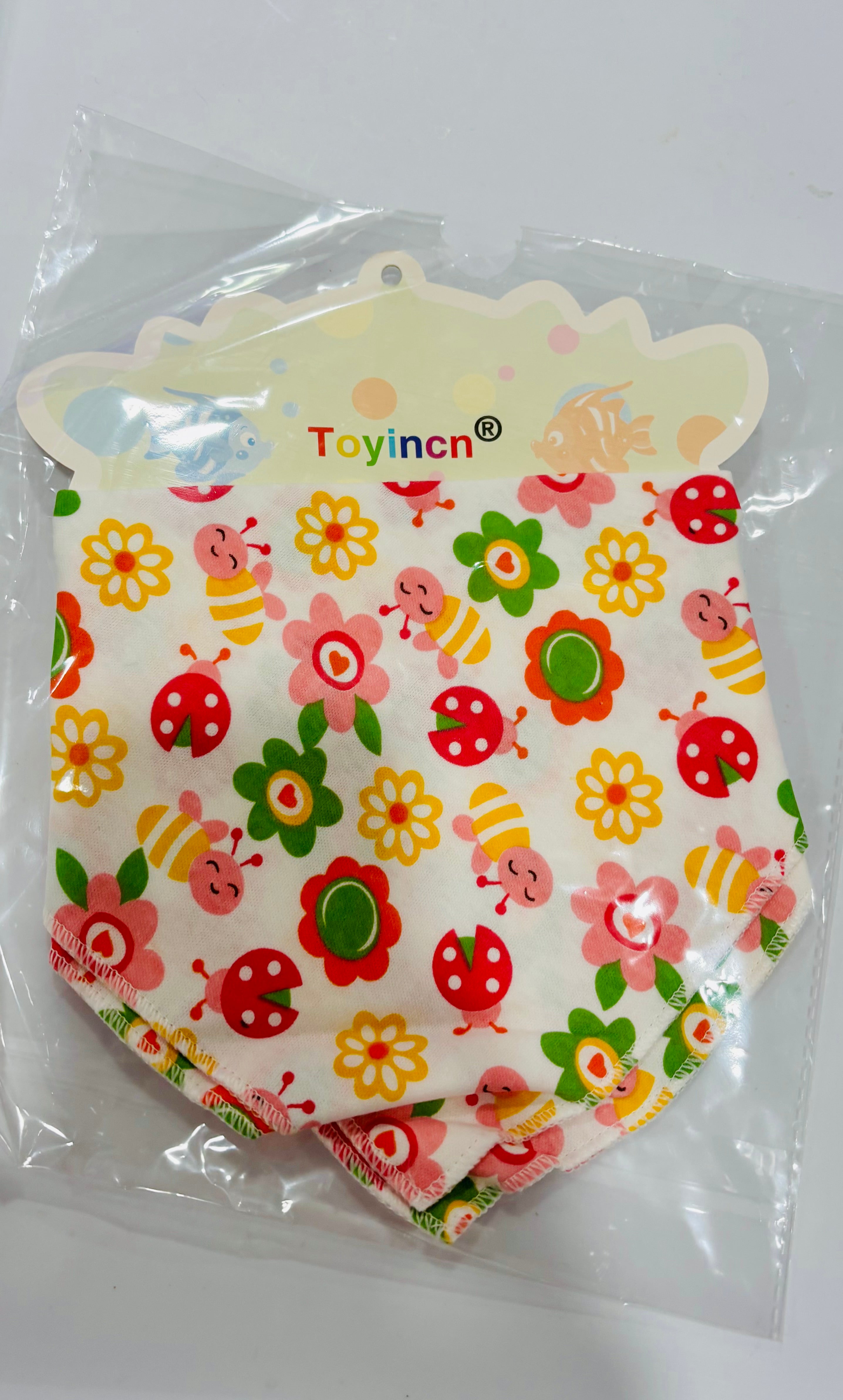 Baby Bib Set – Soft Cotton Baby Feeding Bib, Cute Pattern