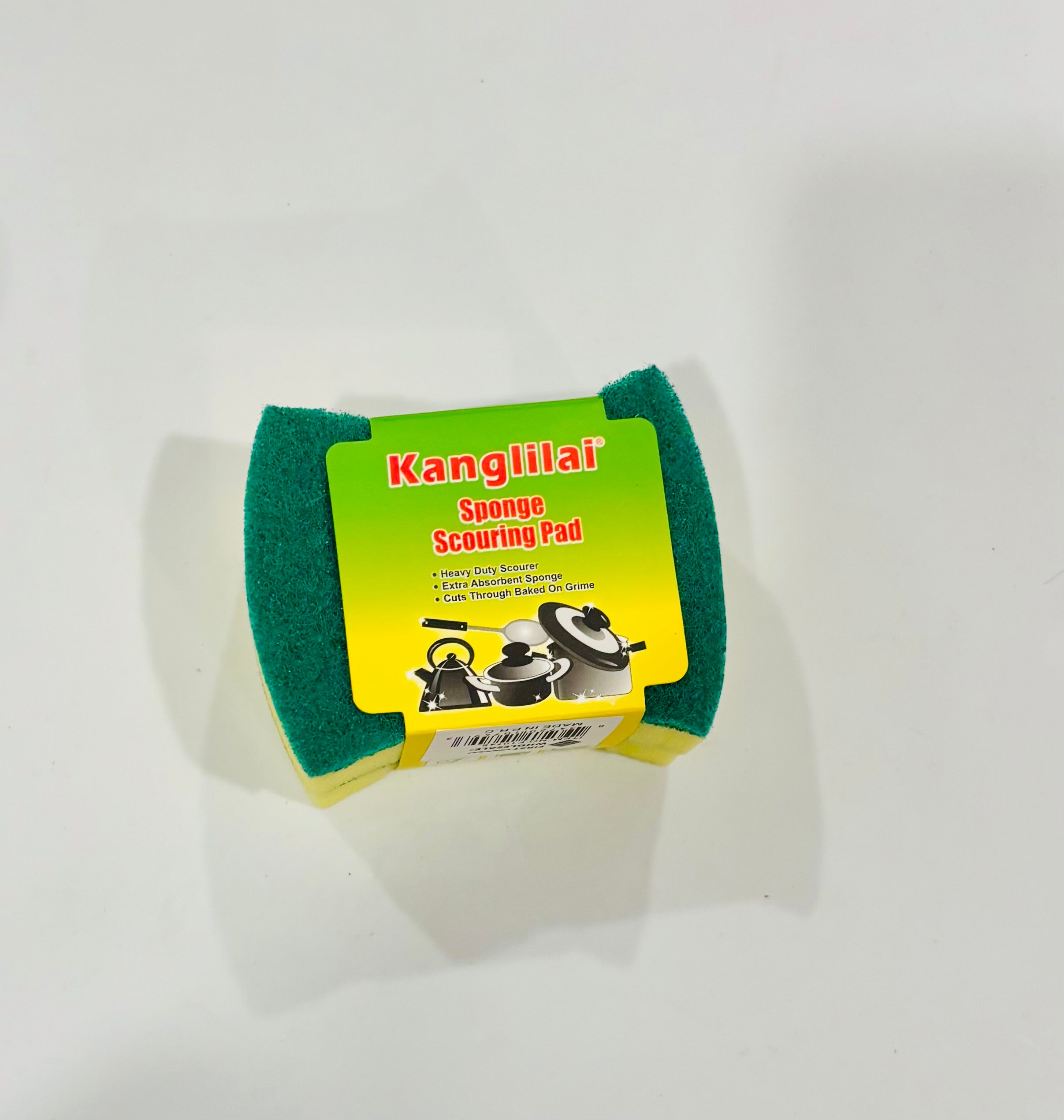 Heavy Duty Kitchen Sponge Scouring Pad – Dual Sided Cleaning Sponge