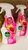 Dettol Antibacterial Multi-Purpose Cleaner Spray – 3X Cleaning Power, Pomegranate & Lime