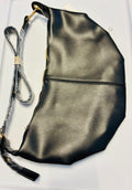 Crossbody Sling Bag – Lightweight PU Leather Chest Bag with Adjustable Strap (Black)