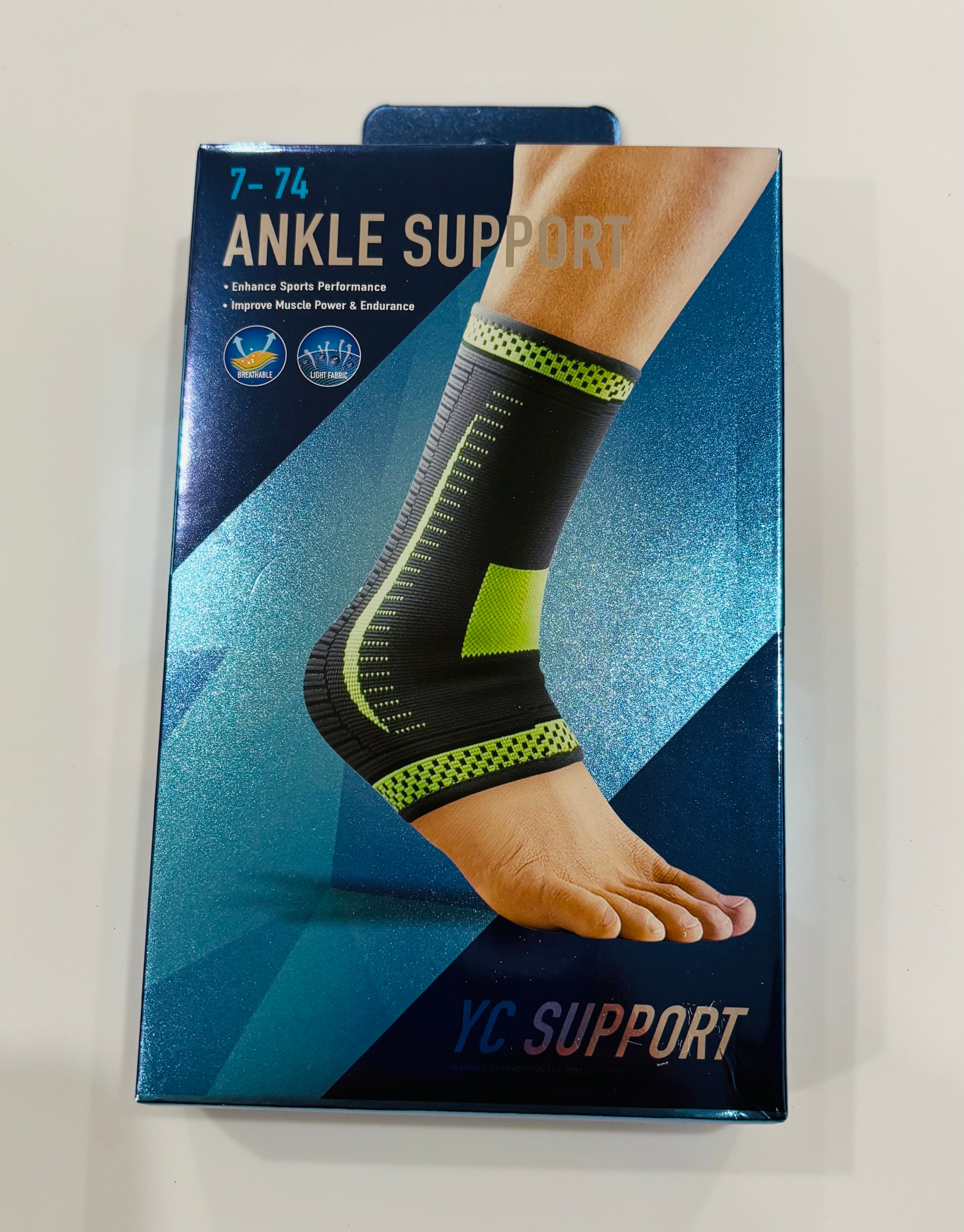 Ankle Support Compression Sleeve – Breathable Sports Ankle Brace for Running, Gym & Daily Use
