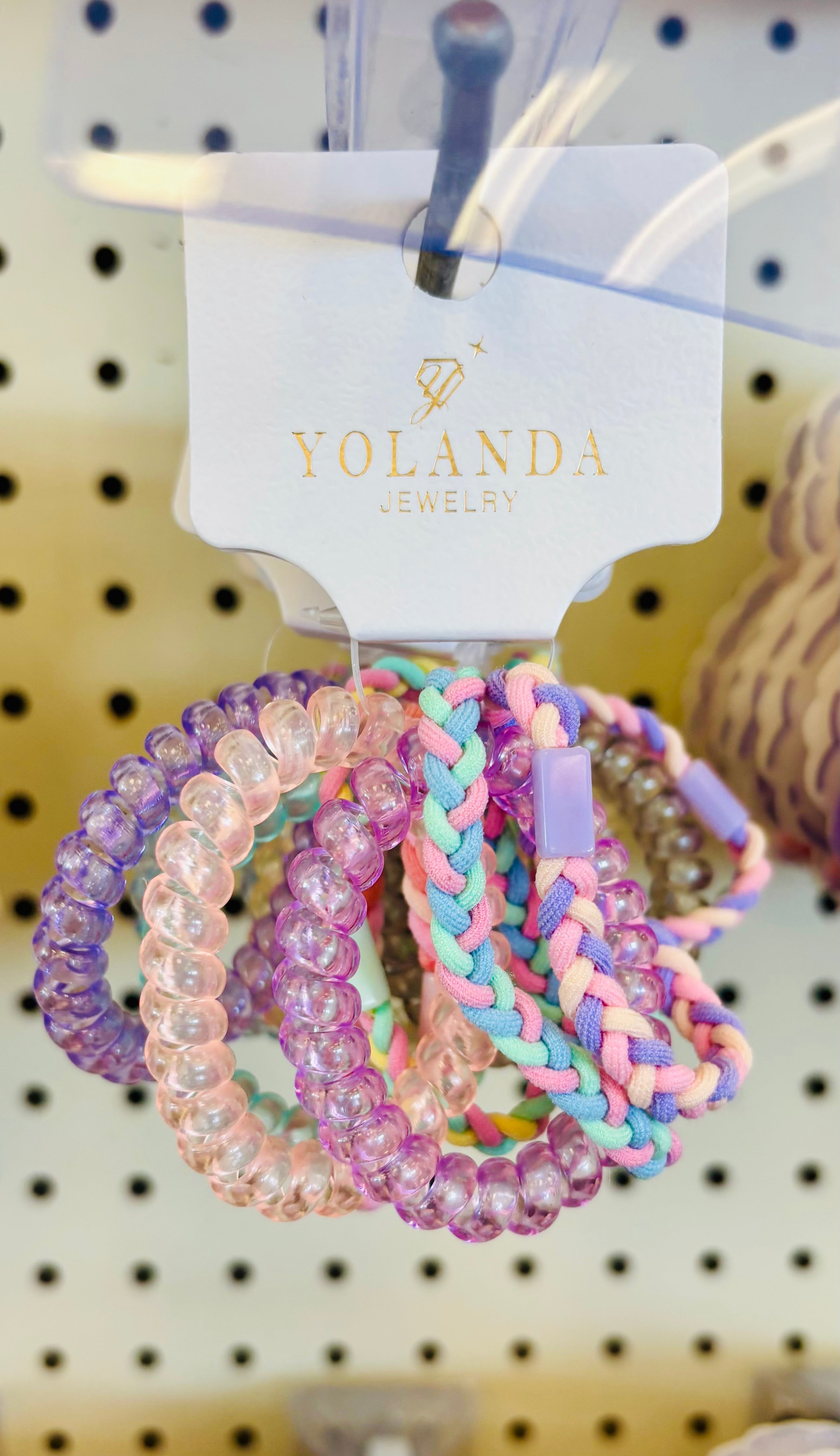 Colorful Hair Tie Set – Spiral & Braided Elastic Hair Bands (4pcs)