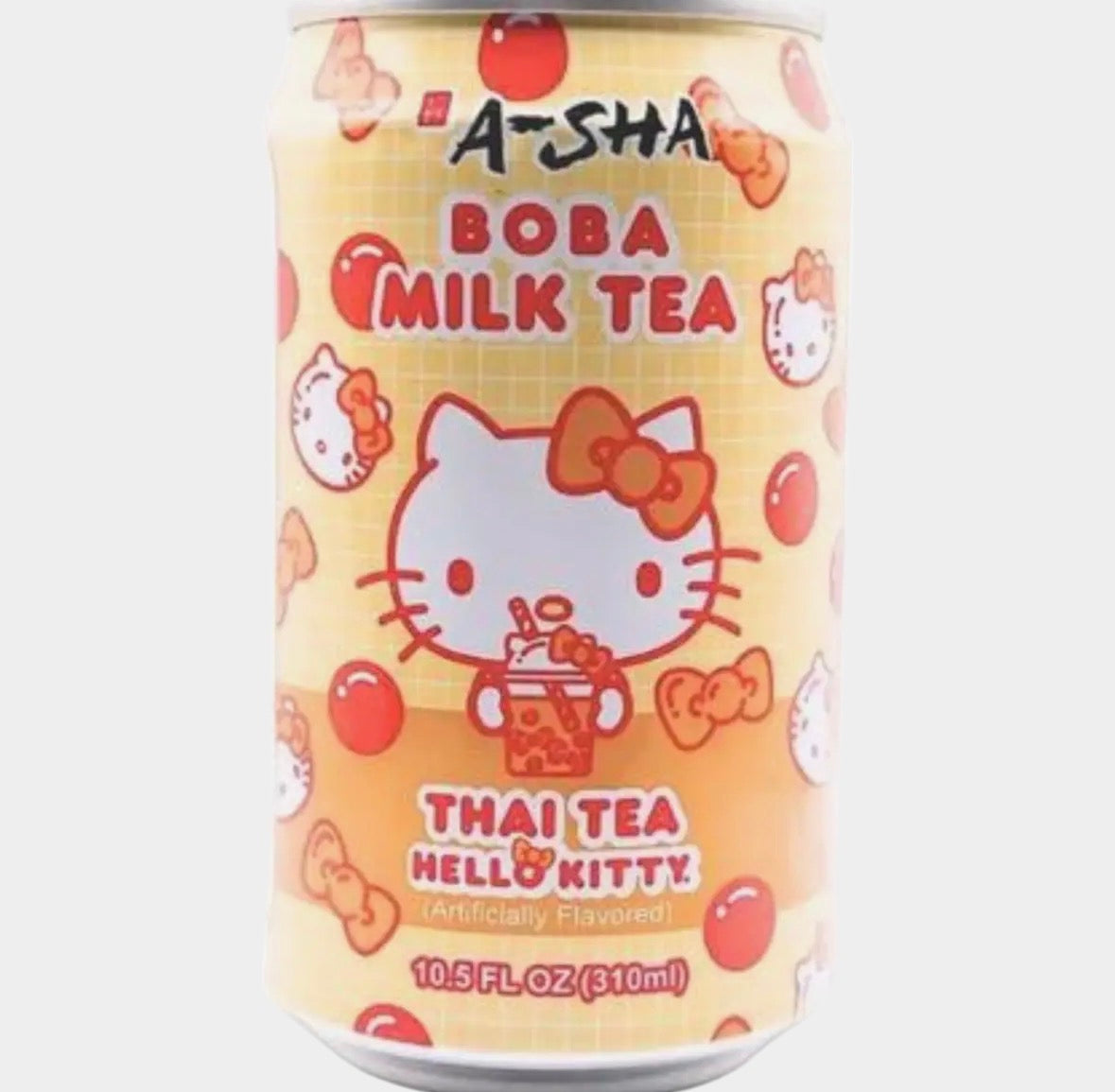 A-Sha Hello Kitty Thai Tea Boba Milk Tea Drink 310ml