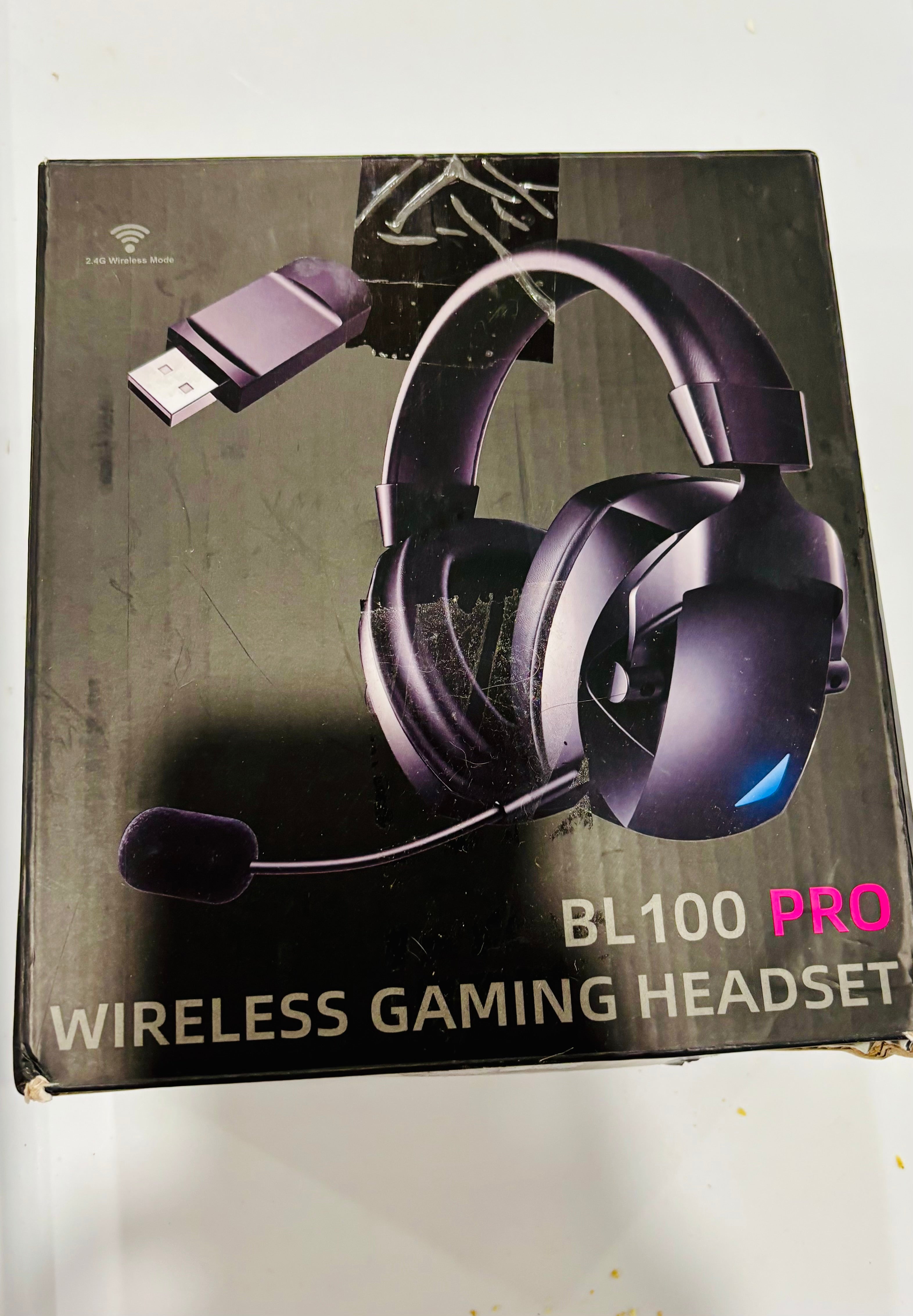 Wireless Gaming Headset with Microphone 2.4G USB Gaming Headphones