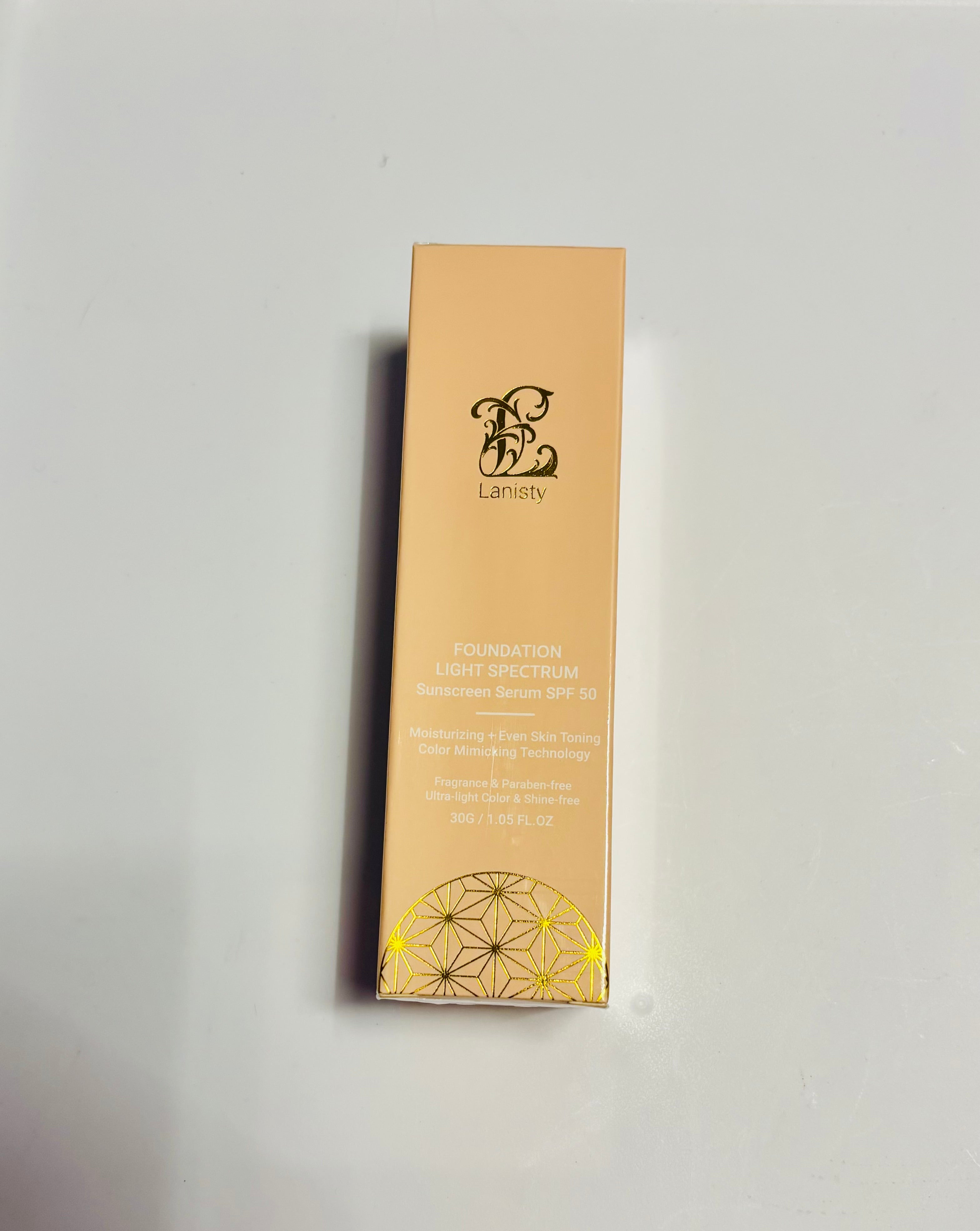 Lanisty Sunscreen Serum SPF50 – Light Spectrum Foundation