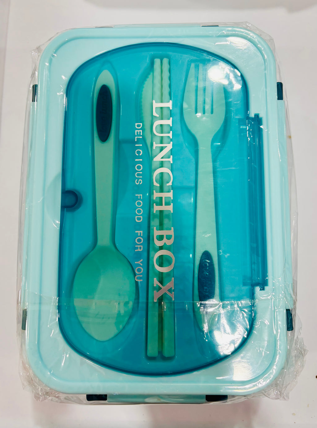 Lunch Box with Utensils – Portable Bento Box Food Container
