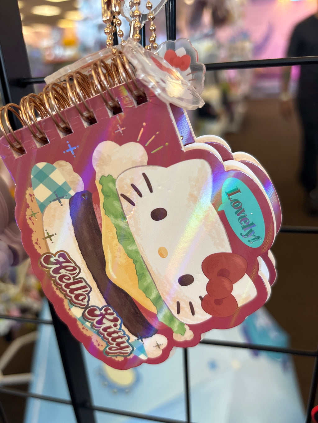 Sanrio Mini Spiral Notebook Keychain – Cute Pocket Memo Book with Charm
