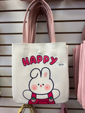 Cute Bunny Tote Bag – Large Capacity Kawaii Shoulder Bag for Everyday Use