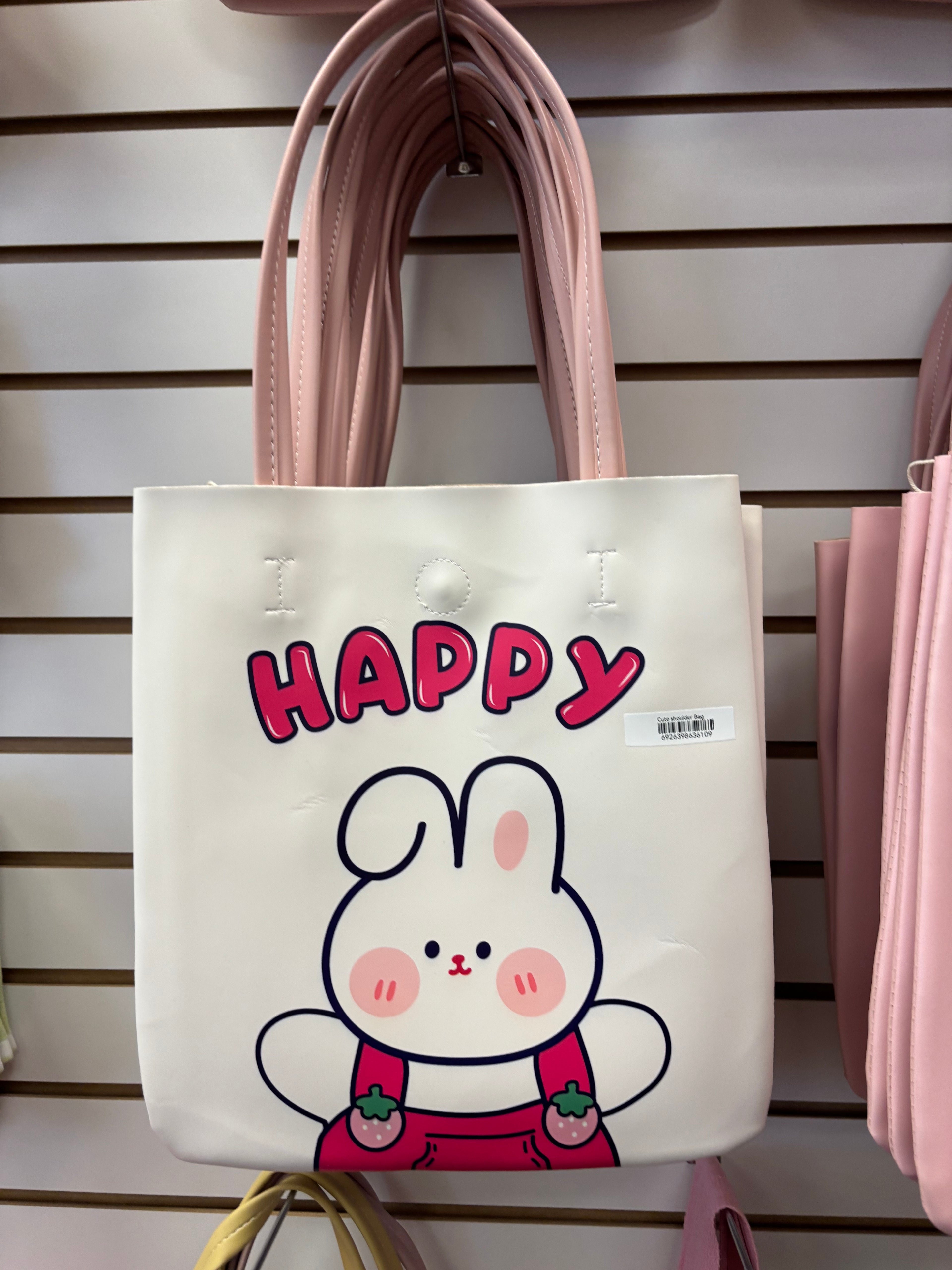 Cute Bunny Tote Bag – Large Capacity Kawaii Shoulder Bag for Everyday Use