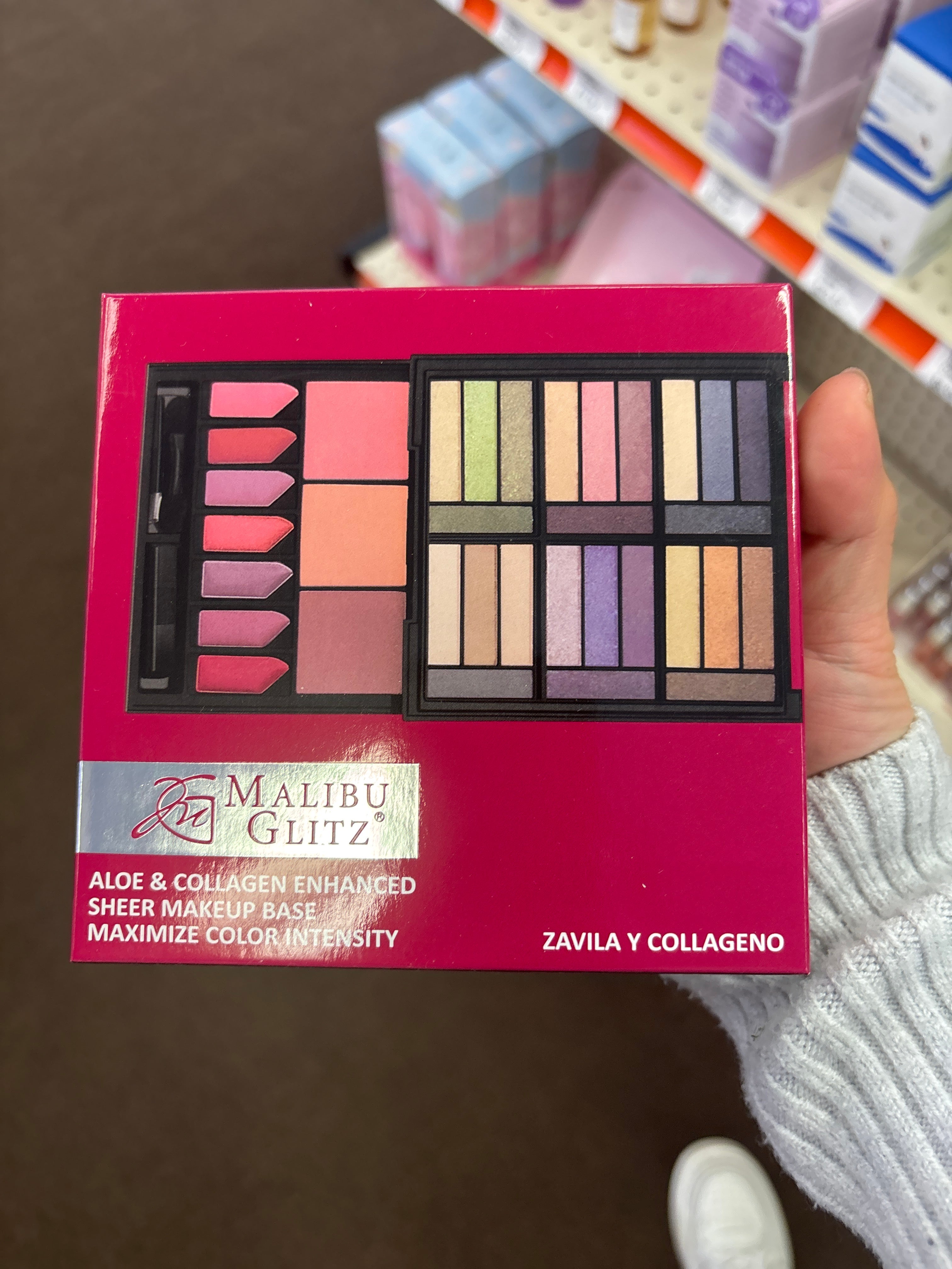 Malibu Glitz All-in-One Makeup Kit – Eyeshadow, Lip Colors, Blush & Face Palette Set (Beginner Friendly)