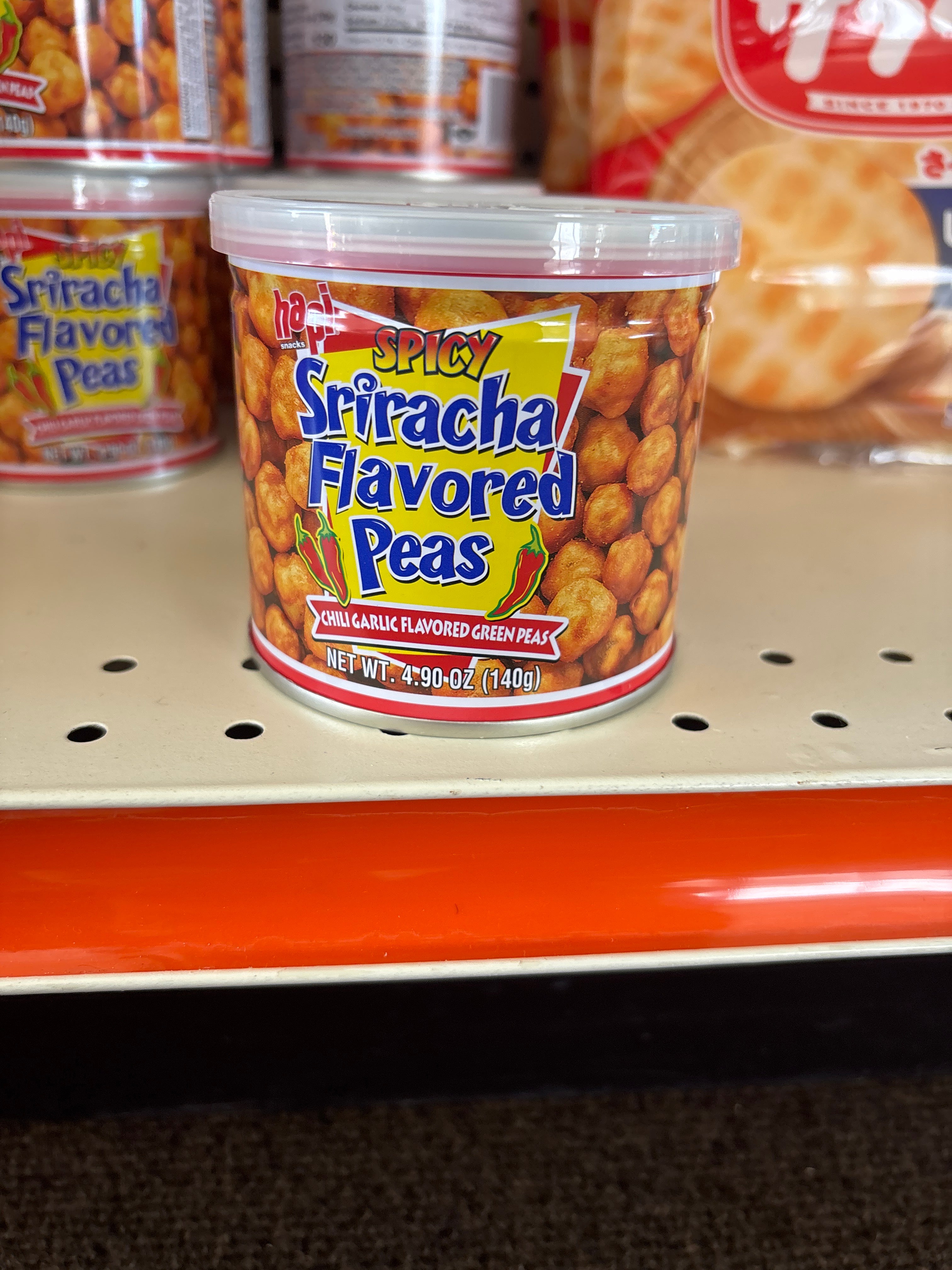 Spicy sriracha Flavored Peas