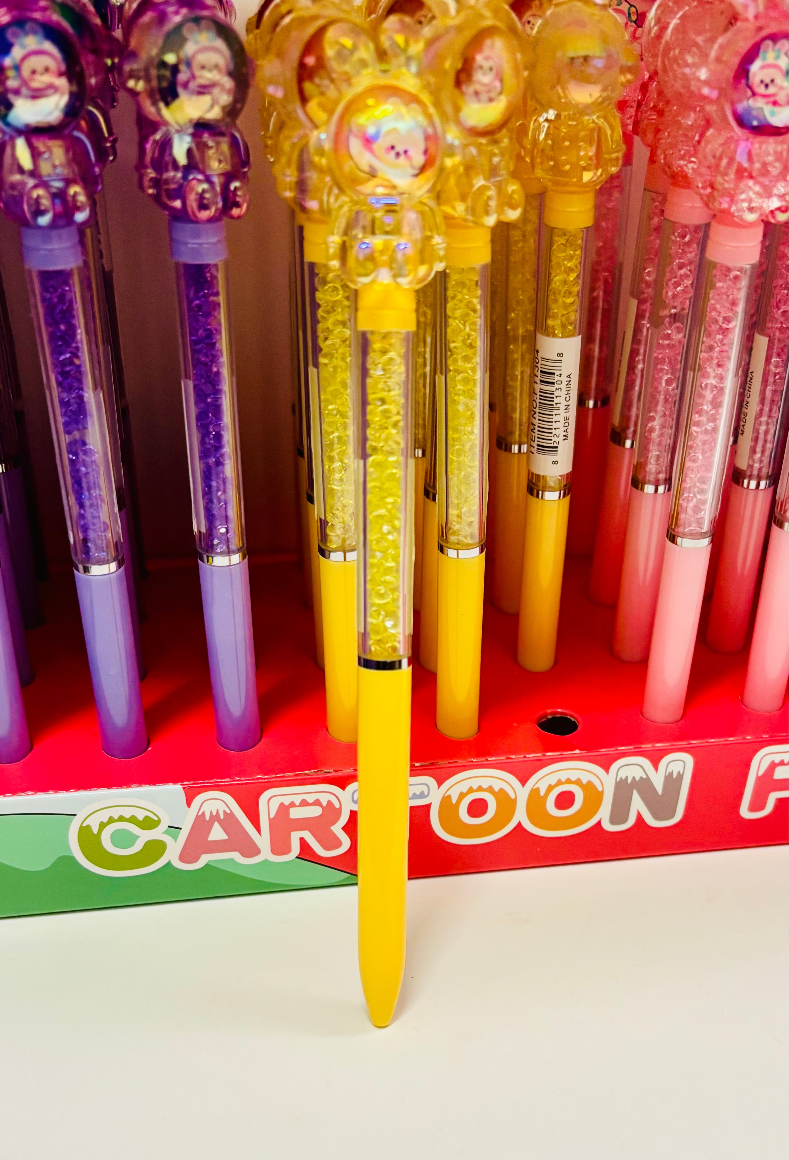 Cute Cartoon Crystal Gel Pen – Kawaii Stationery