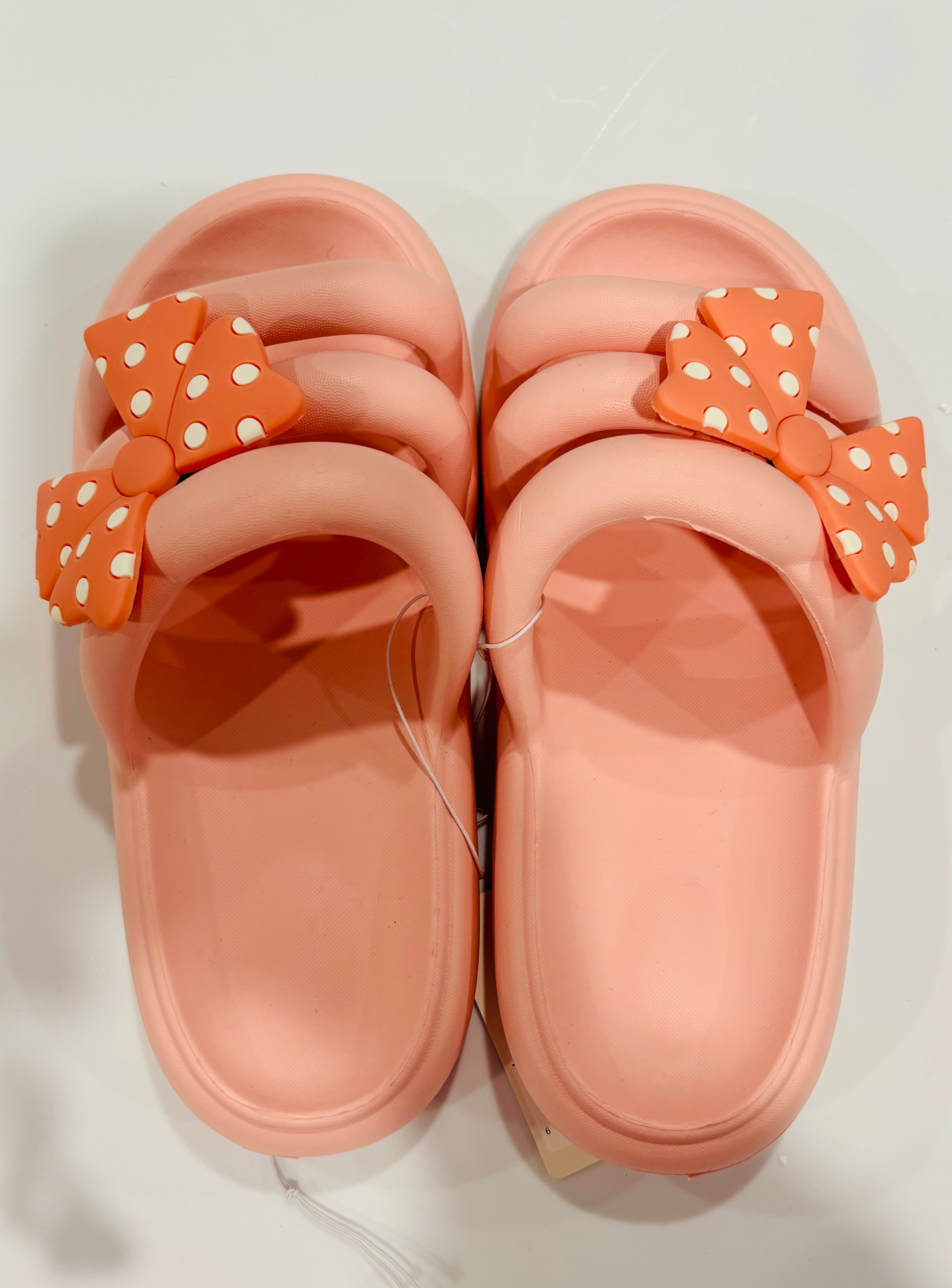 Cute Bow Slippers – Soft Sole Slide Sandals for Home & Summer