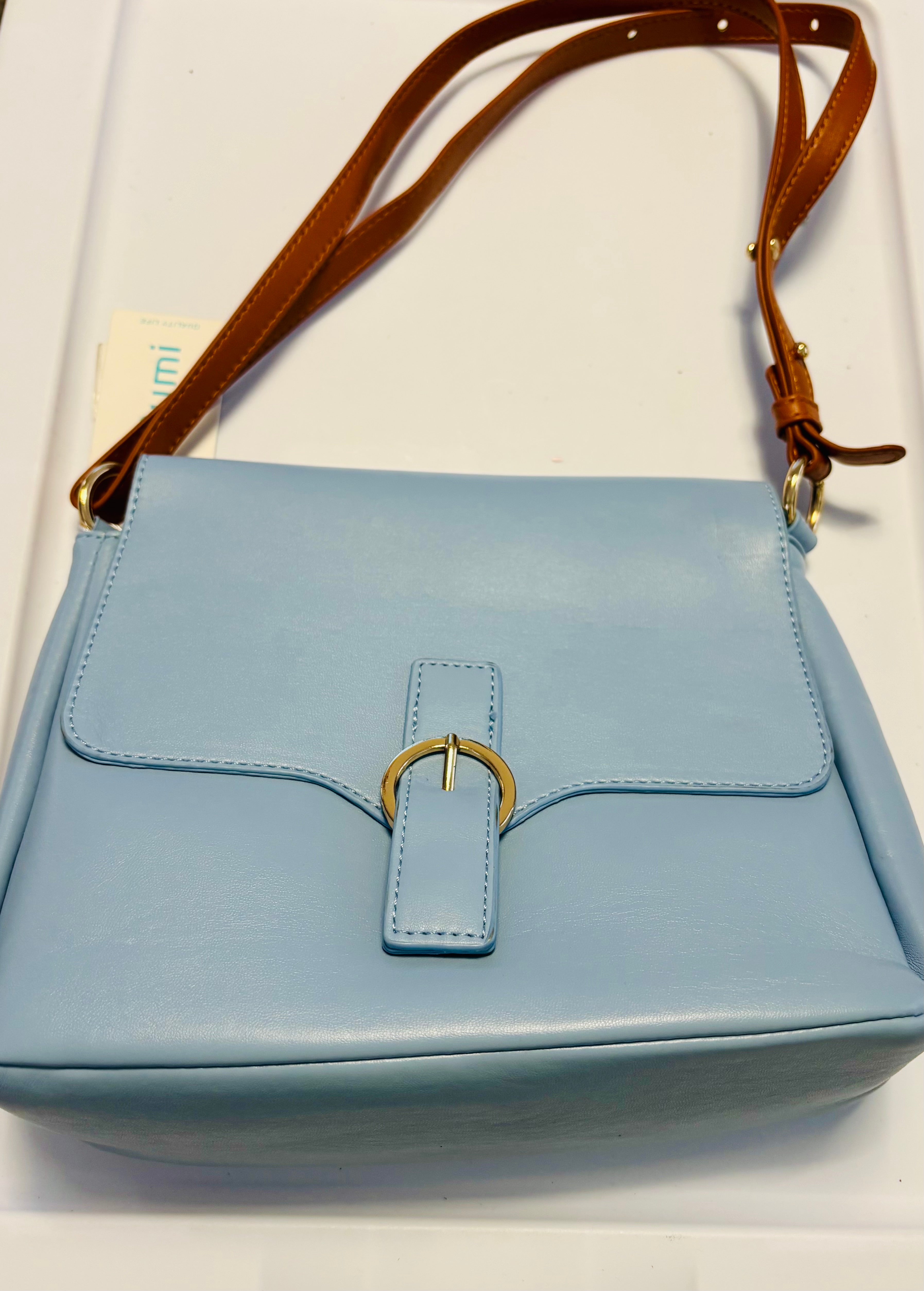 Women’s Crossbody Shoulder Bag – Small Fashion Handbag with Adjustable Strap (Blue)