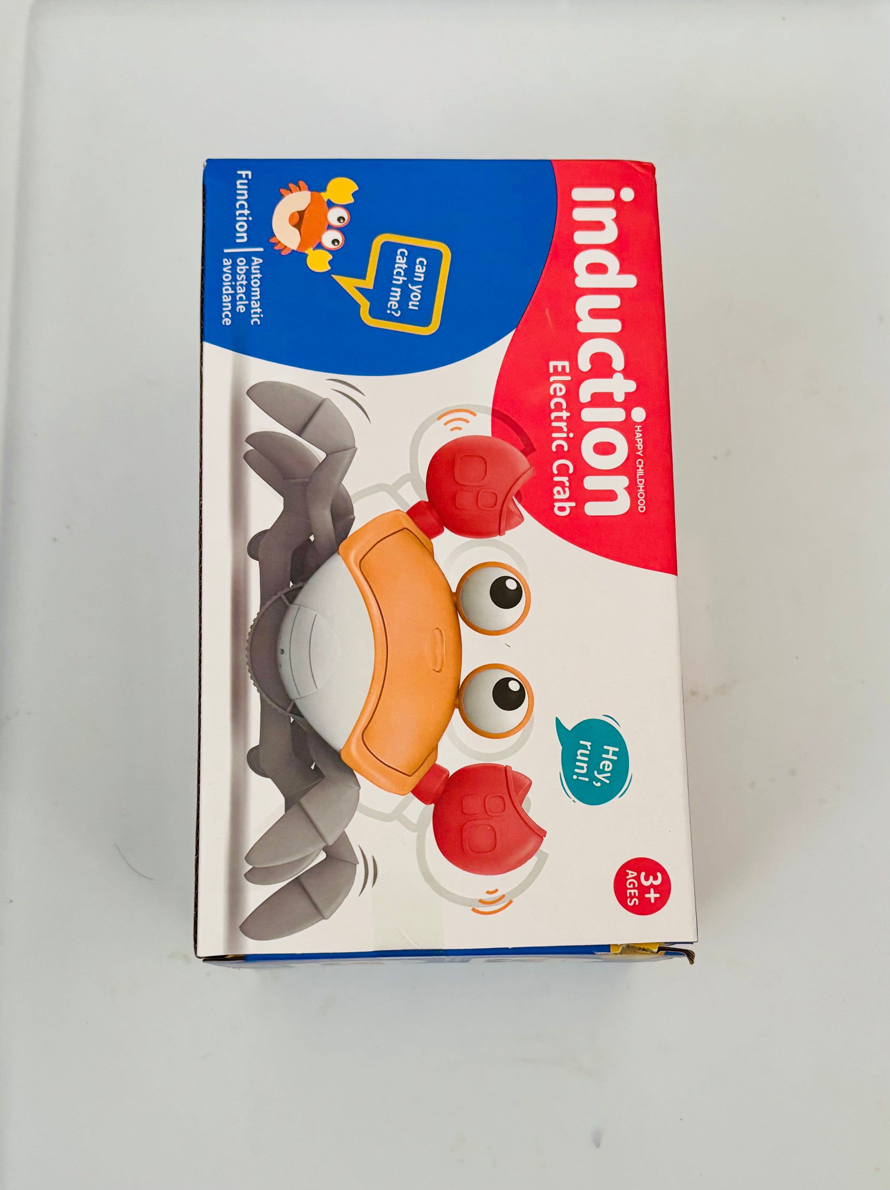 Electric Crawling Crab Toy Interactive Baby Toy Obstacle Avoidance Musical Toddler Toy Gift