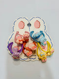 Cute Cartoon Hair Ties Set – Colorful Elastic Hair Bands for Girls