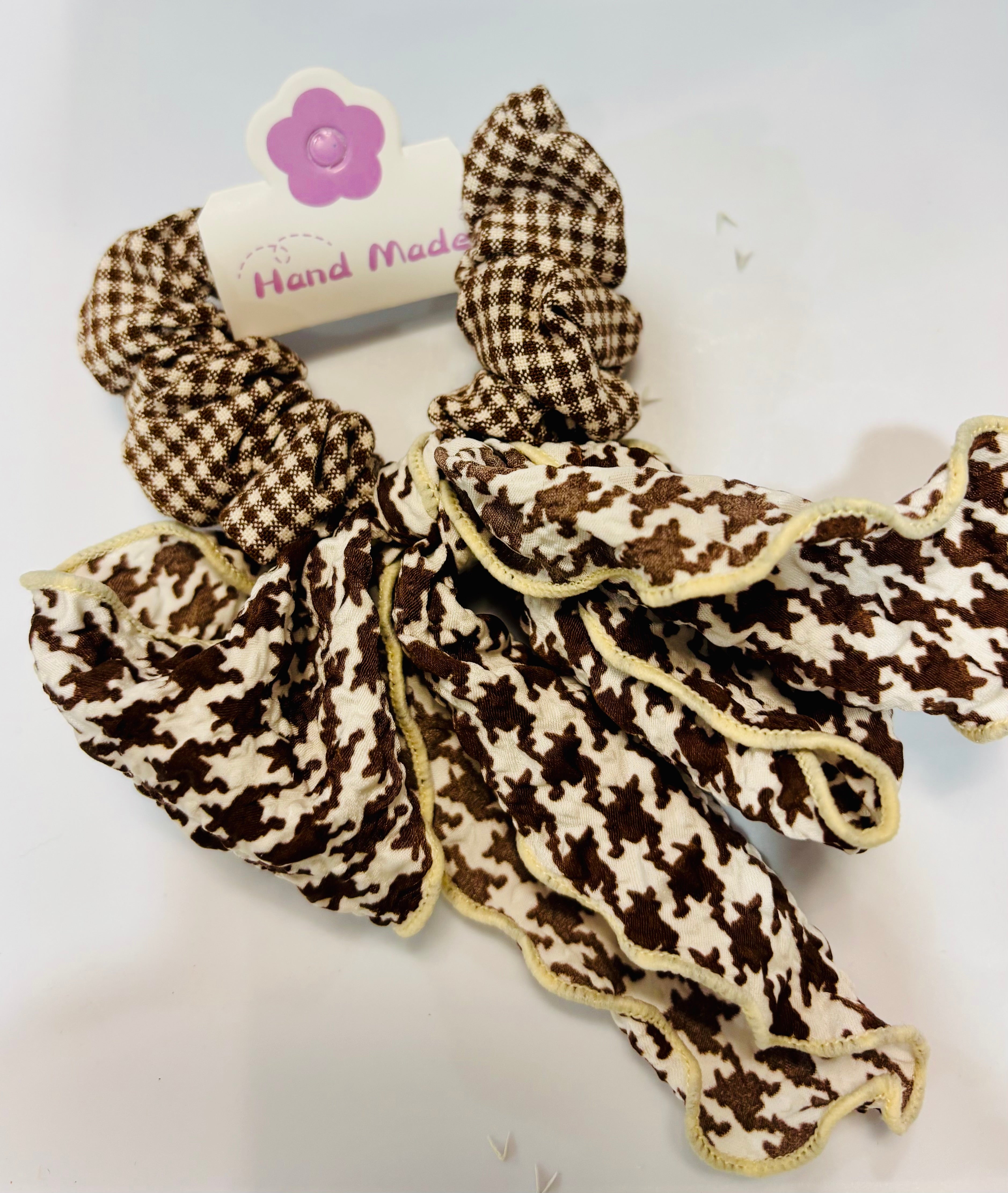 Cute Bow Hair Scrunchie – Soft Fabric Hair Tie for Women & Girls