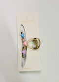 Cute Heart Hair Claw Clip – Acrylic Hair Claw with Colorful Heart Charms for Women & Girls