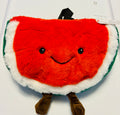 Cute Watermelon Plush Backpack – Soft Cartoon Mini Backpack for Kids & Teens