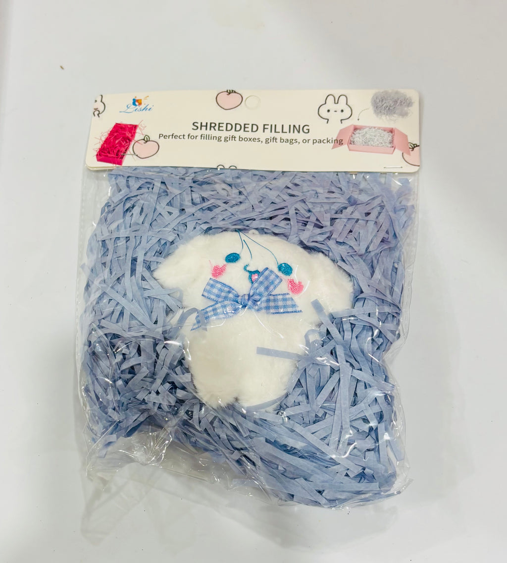 Shredded Paper Filling – Gift Box Filler with Cute Plush Accent