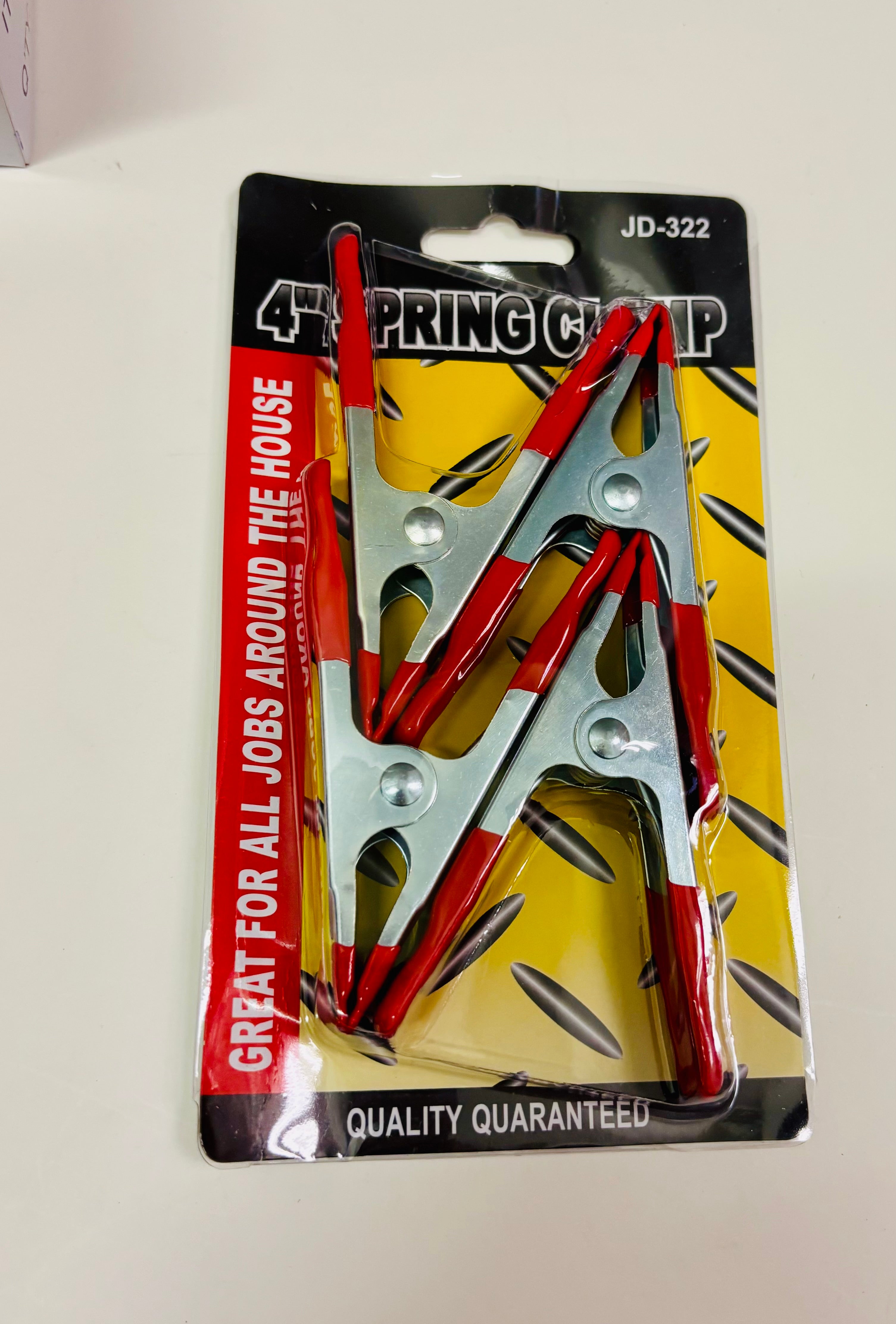 Heavy Duty Spring Clamps – 4 Pack Metal Grip Clips