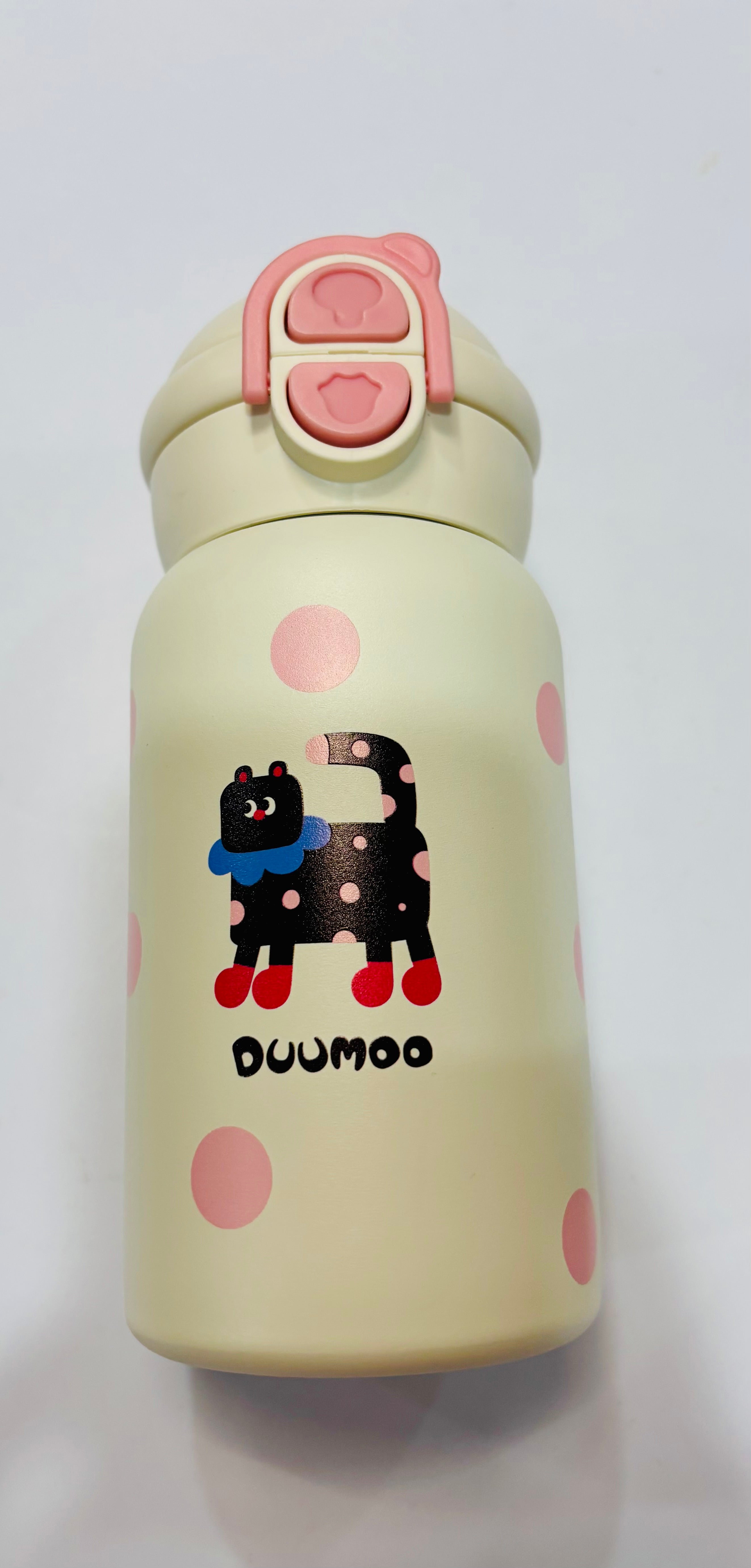 Cute Insulated Water Bottle – Cartoon Stainless Steel Thermos for Kids and Students
