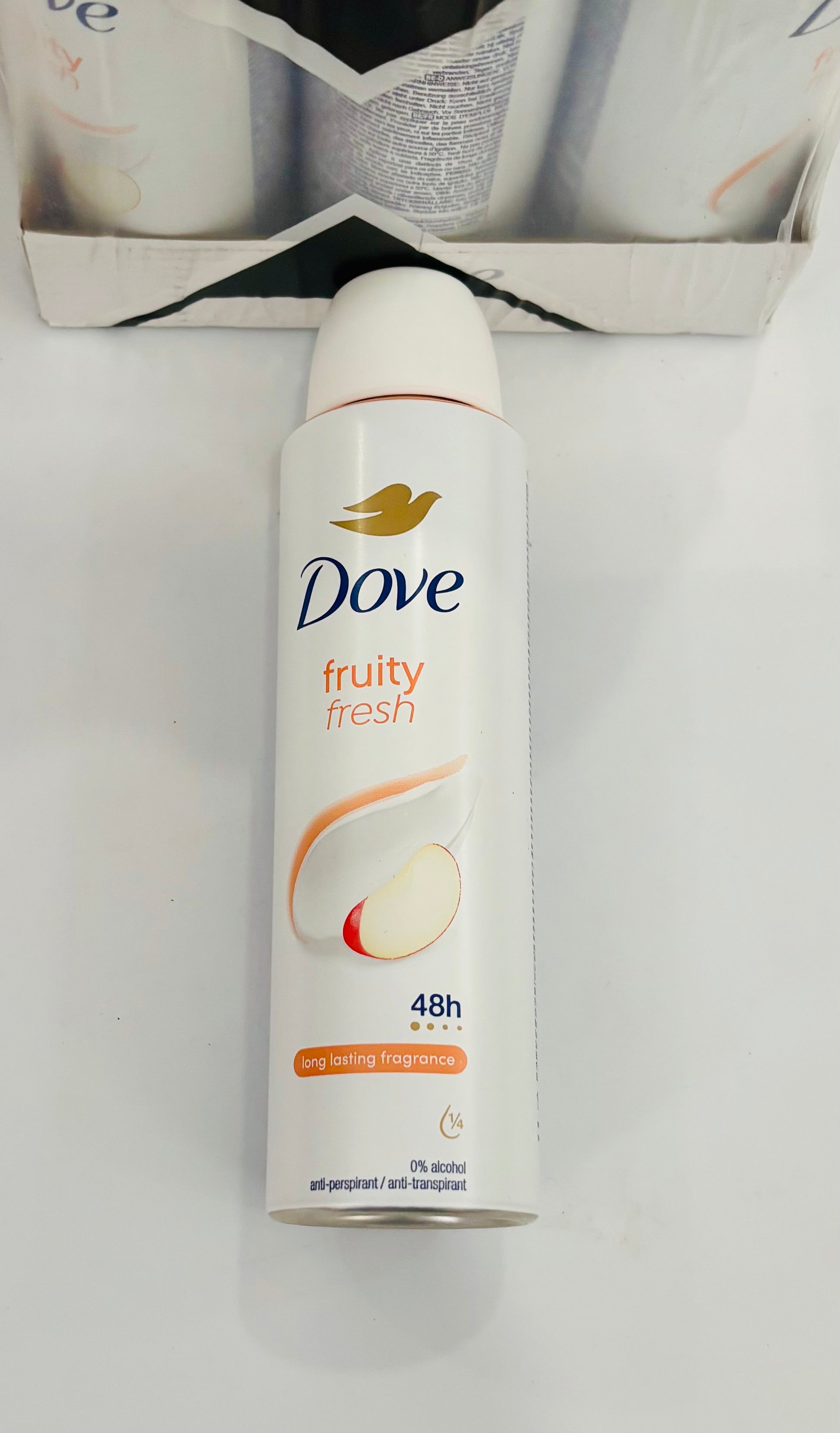 Dove Fruity Fresh Antiperspirant Spray – 48H Protection, Long Lasting Fragrance, 0% Alcohol