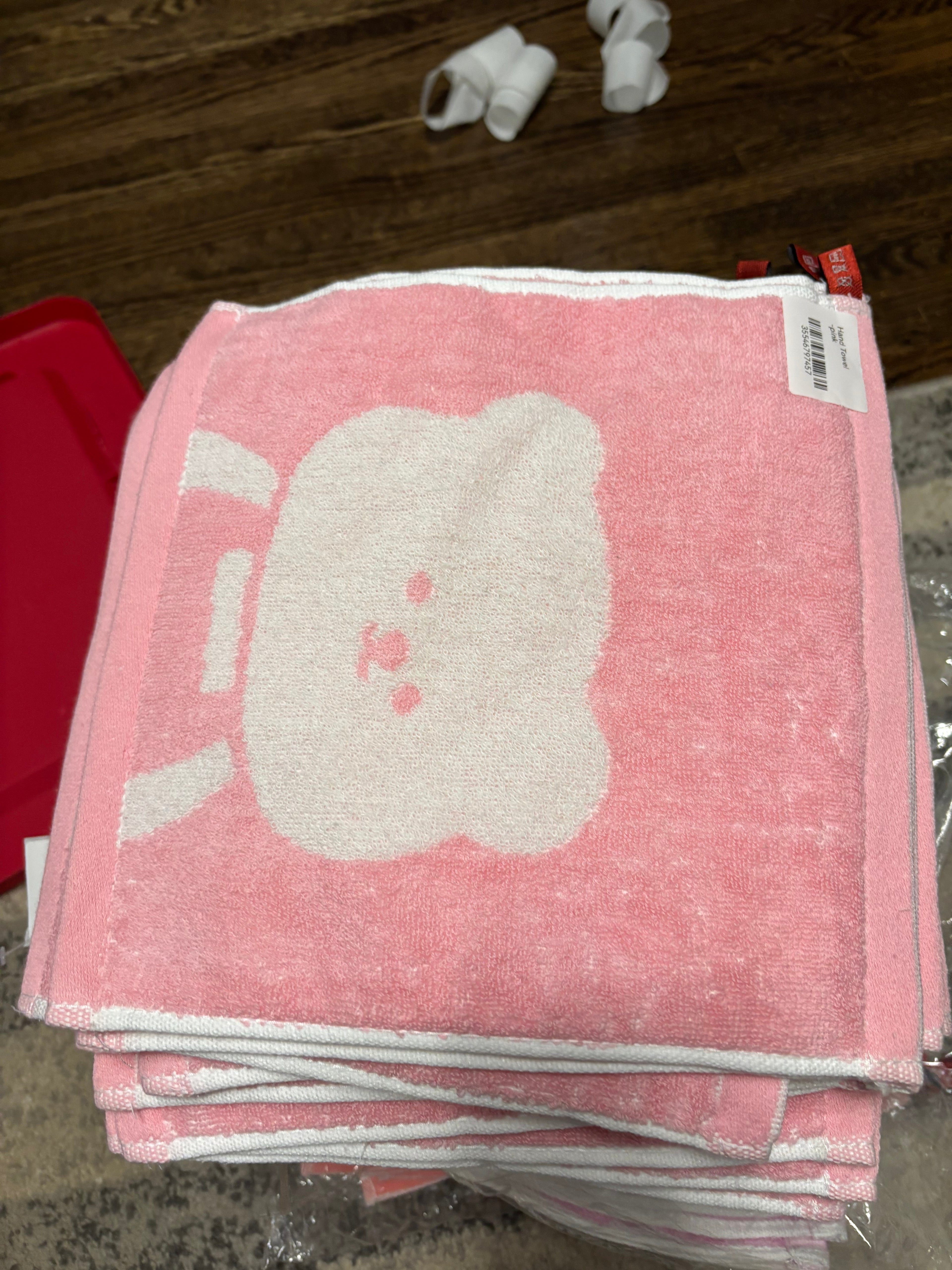 Cute Cartoon Face Hand Towel – Soft Absorbent Cotton Washcloth for Bathroom & Travel