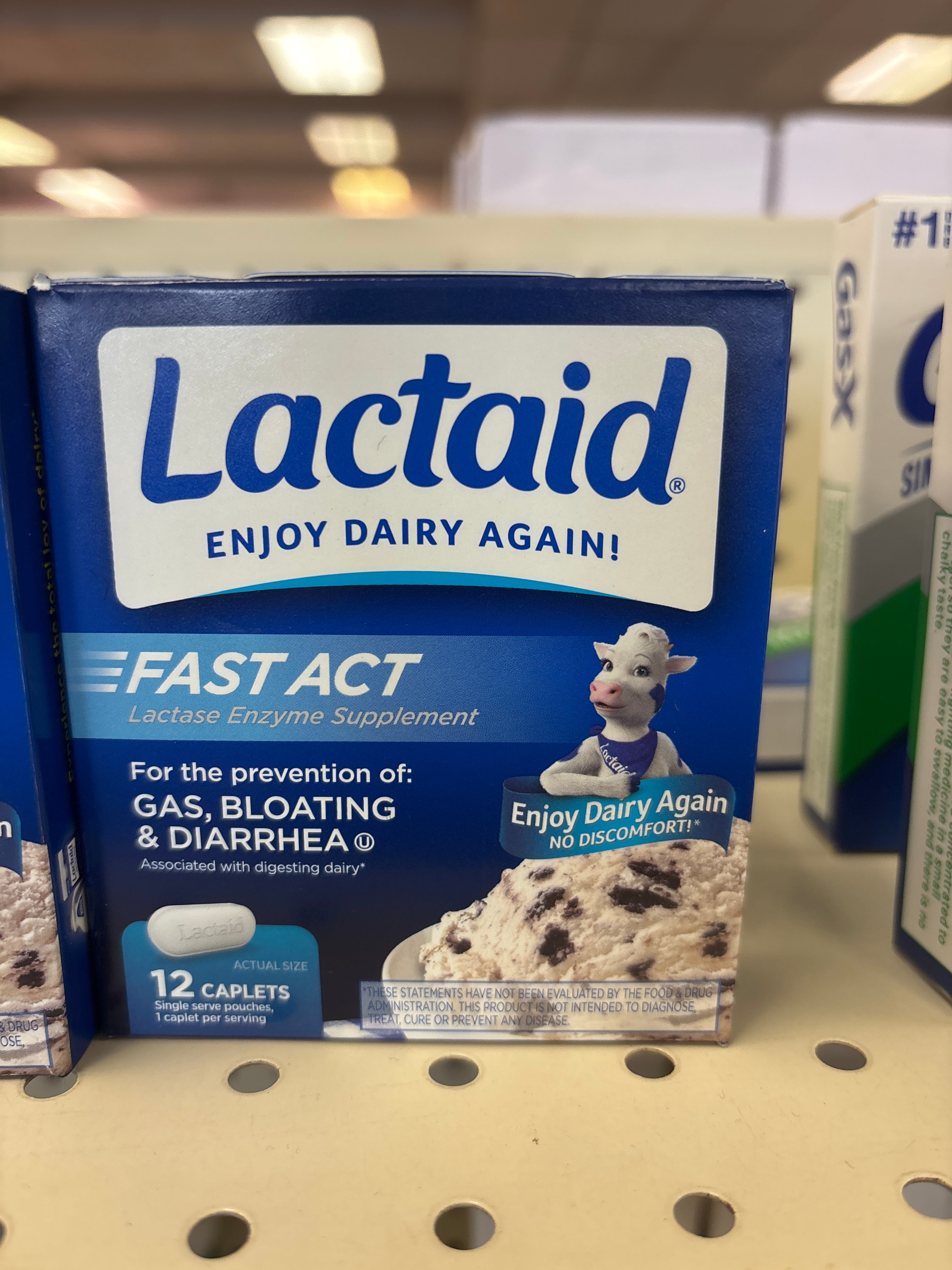 Lactaid 12 Caplets