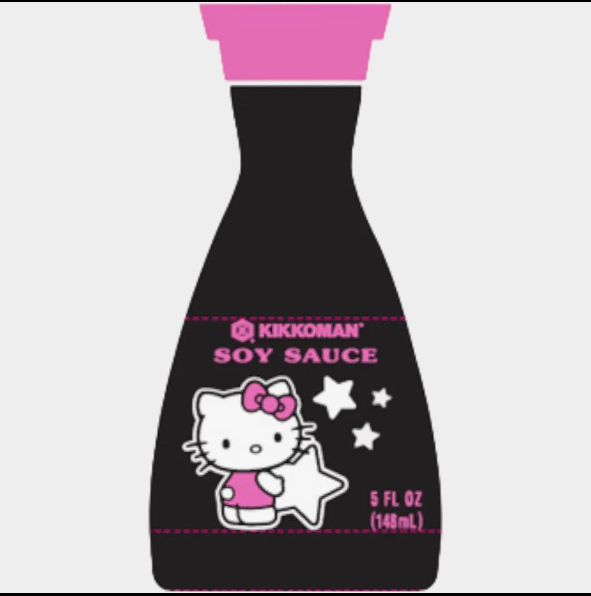 Kikkoman Hello Kitty Soy Sauce Bottle 5oz Cute Sanrio Soy Sauce