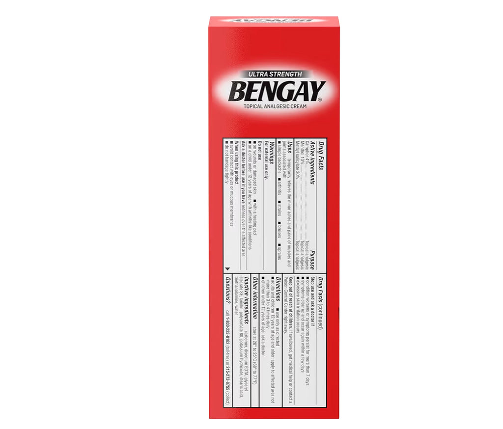 Bengay Ultra Strength Topical Pain Relief Cream