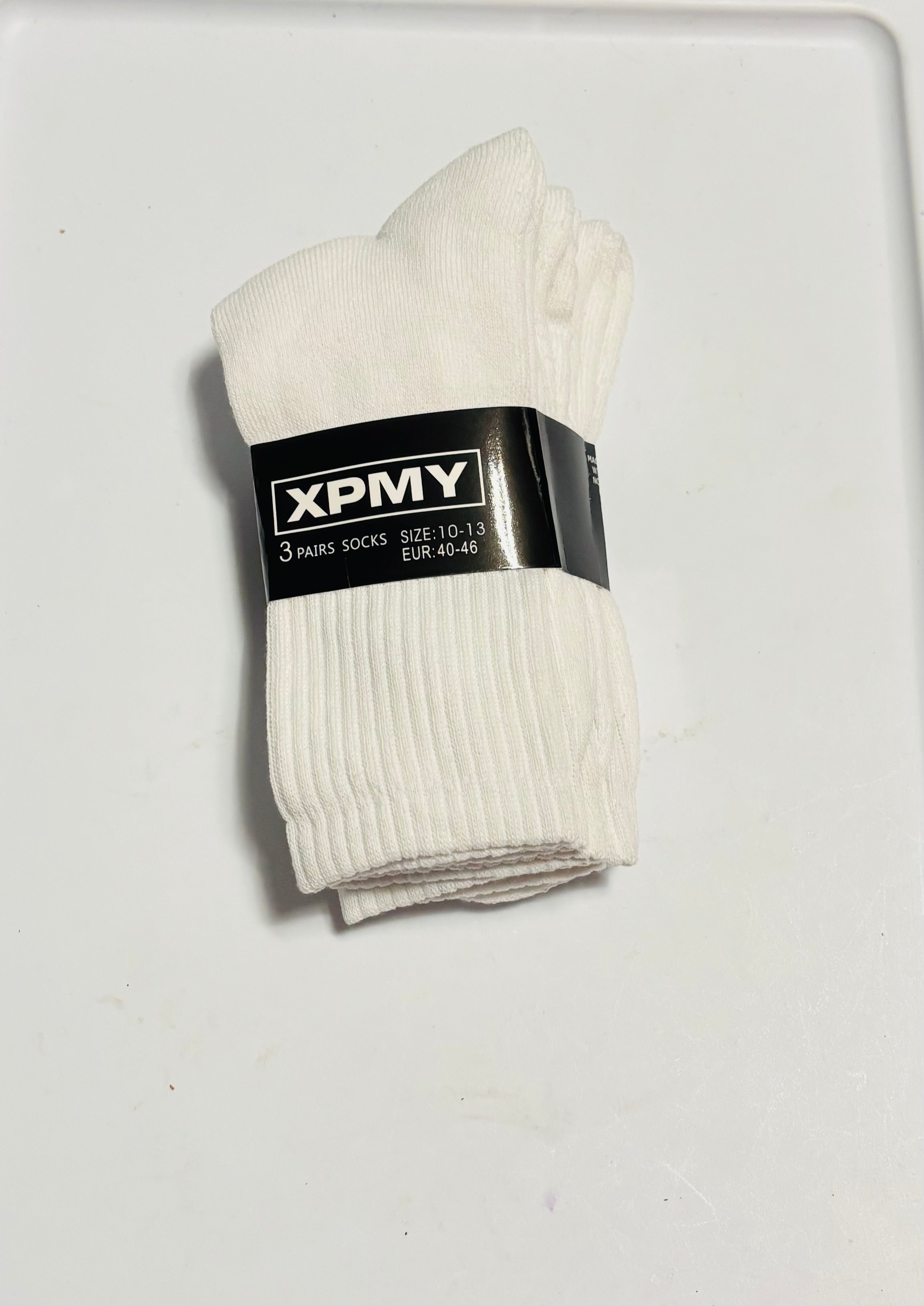 Cotton Crew Socks 3 Pack – Soft Breathable Everyday Casual Socks Unisex