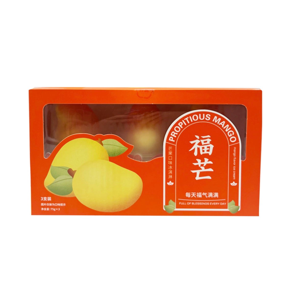 Propitious Mango Ice Cream Bars Asian Frozen Mango Dessert 1 pcs