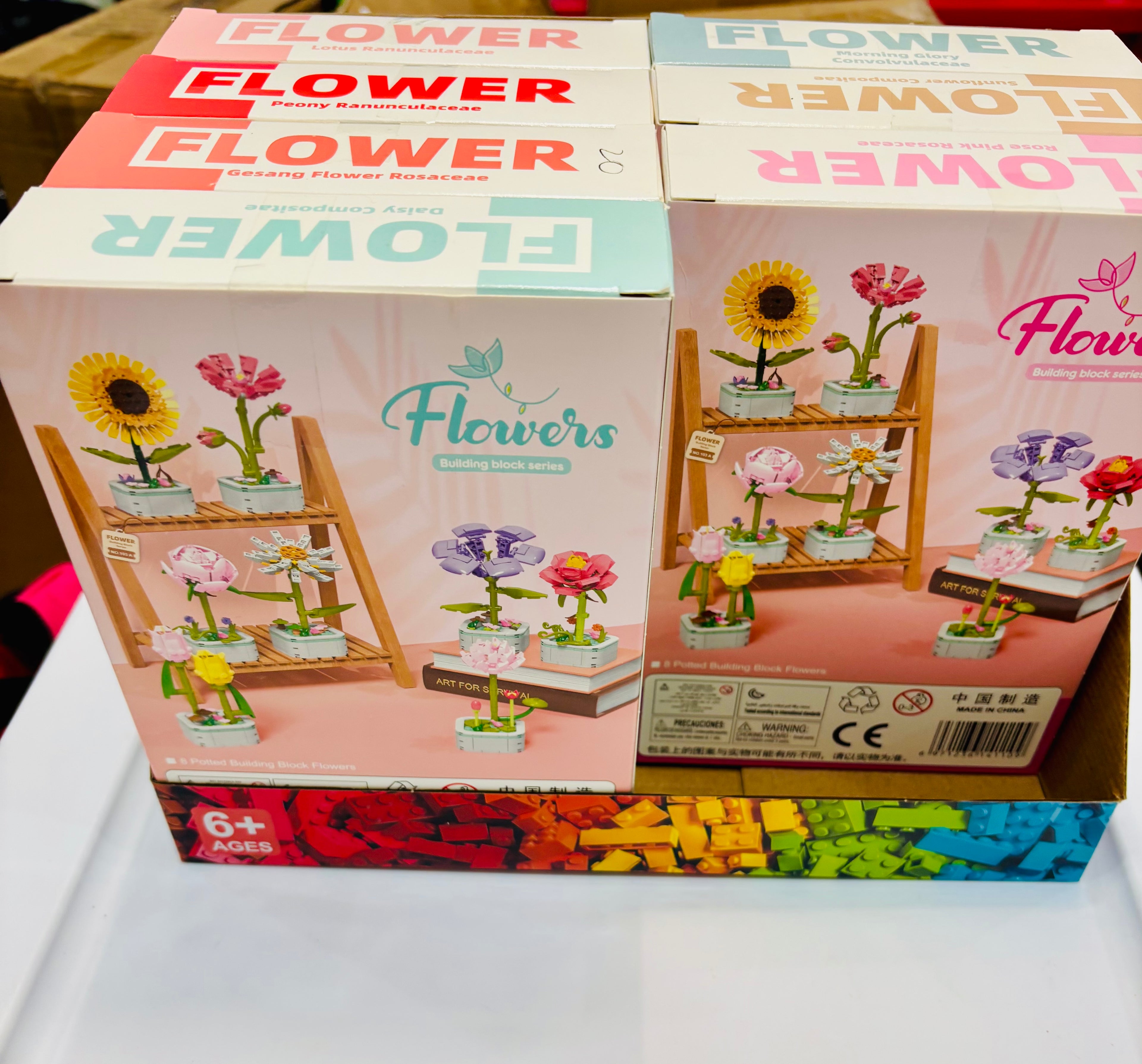 Flower Building Block Kit – DIY Decorative Block